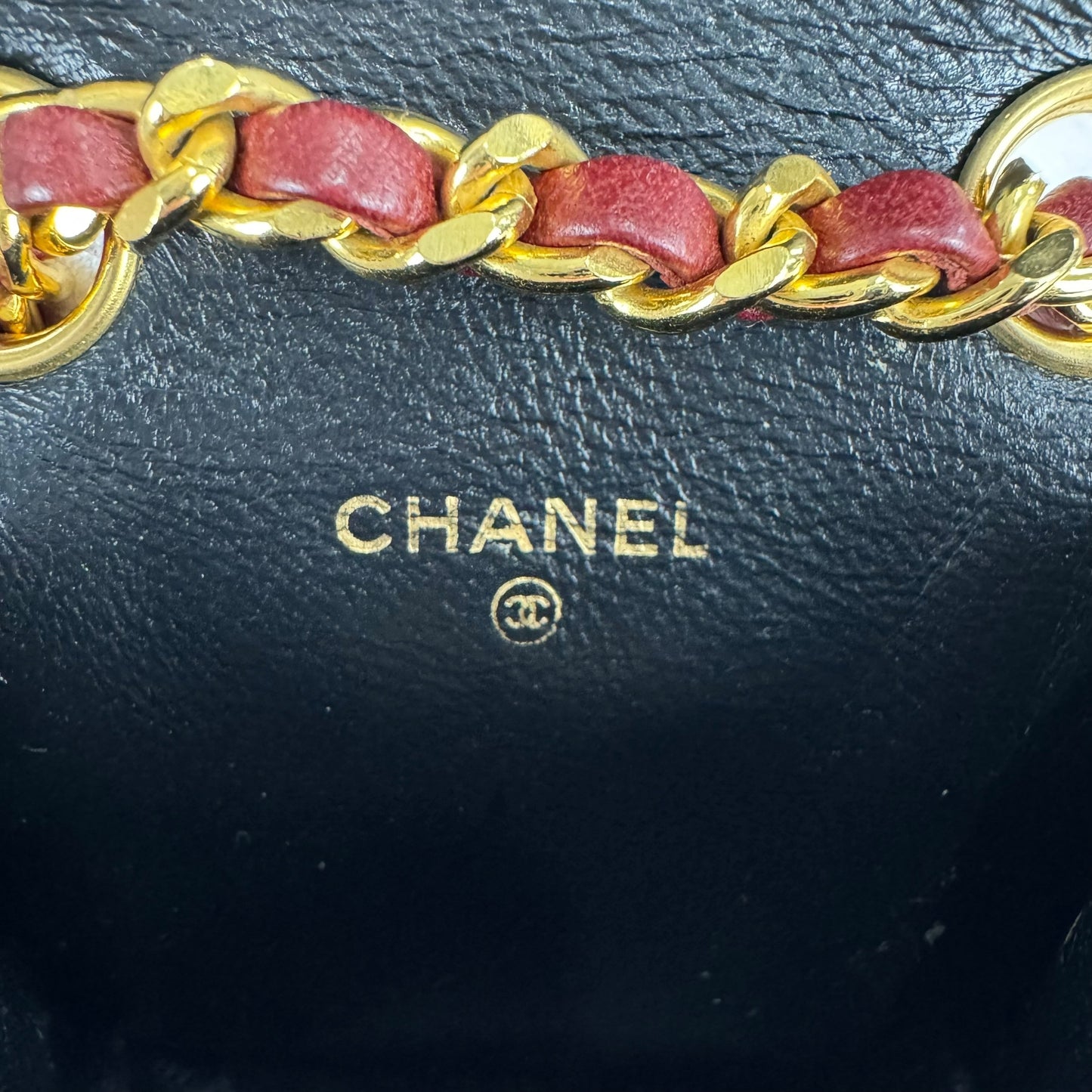Chanel Vintage CC Belt & Mini Mattelase Flap Bag