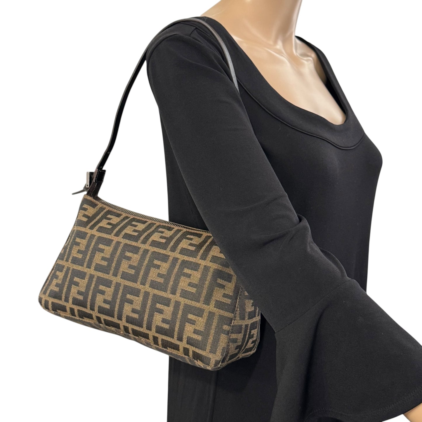 Fendi Vintage Zucca Shoulder Bag