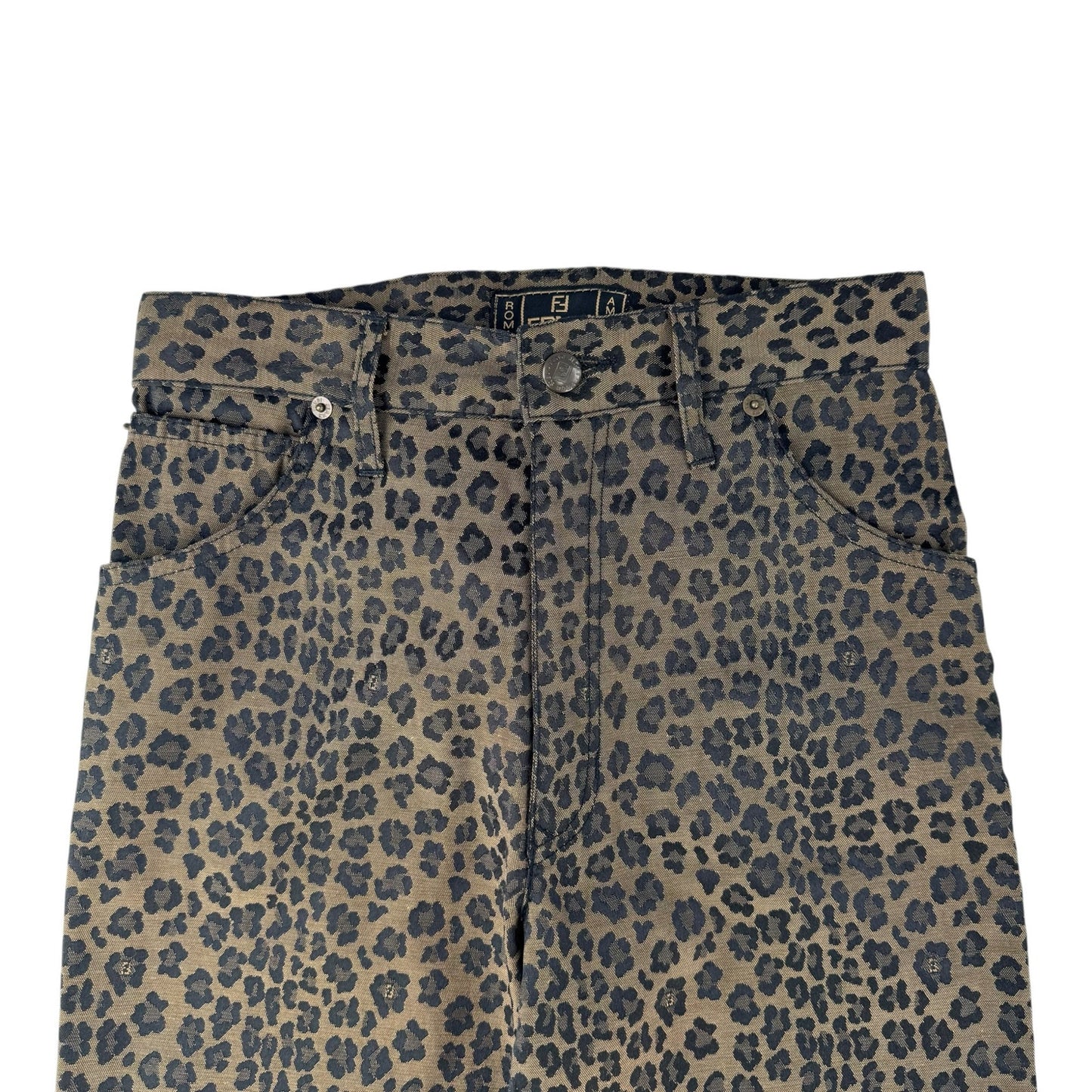 Fendi Vintage Leopard Print Pant
