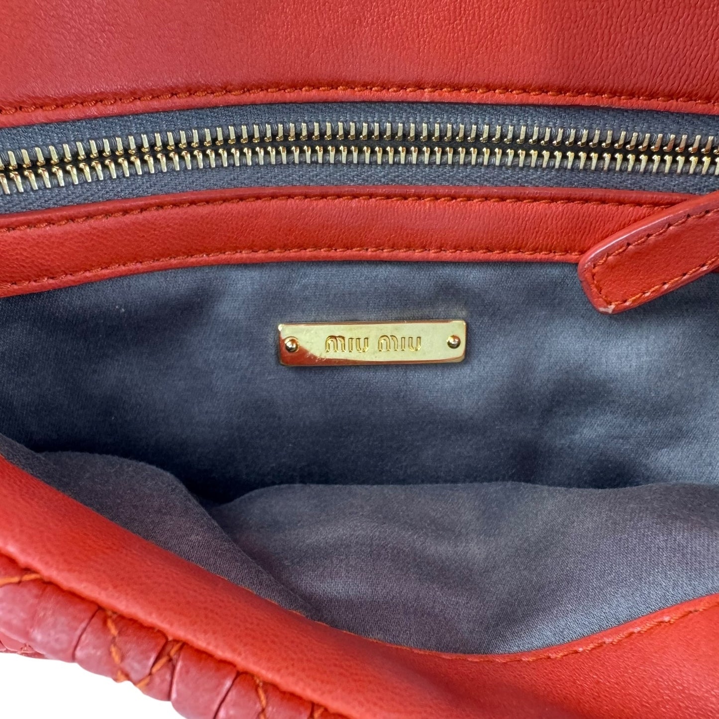 Miu Miu Mattelasse Crystal Flap Bag