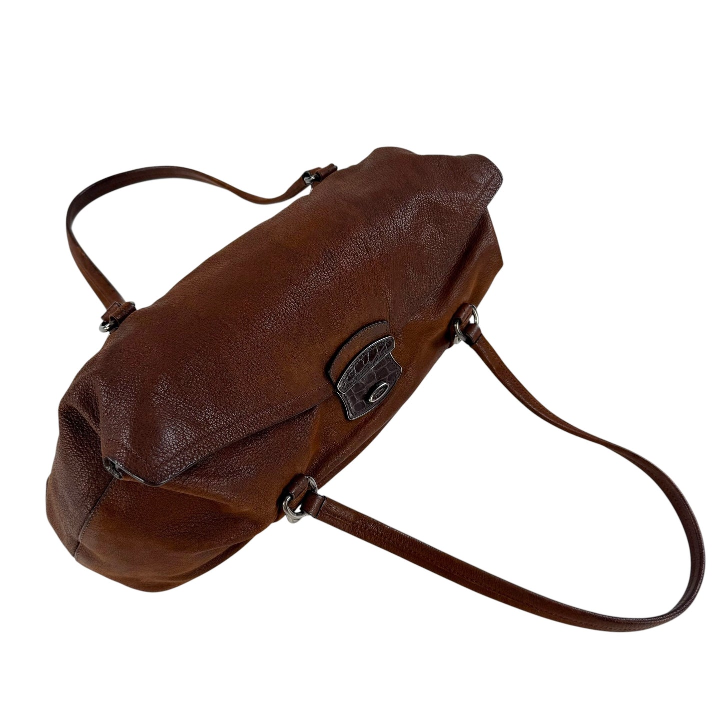 Prada Antic Easy Flap Leather Shoulder Bag