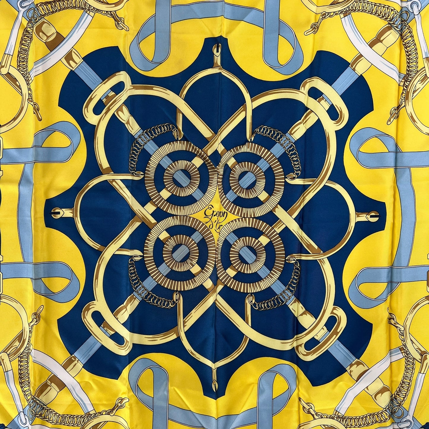 Hermes Eperon d’ Or Silk Scarf