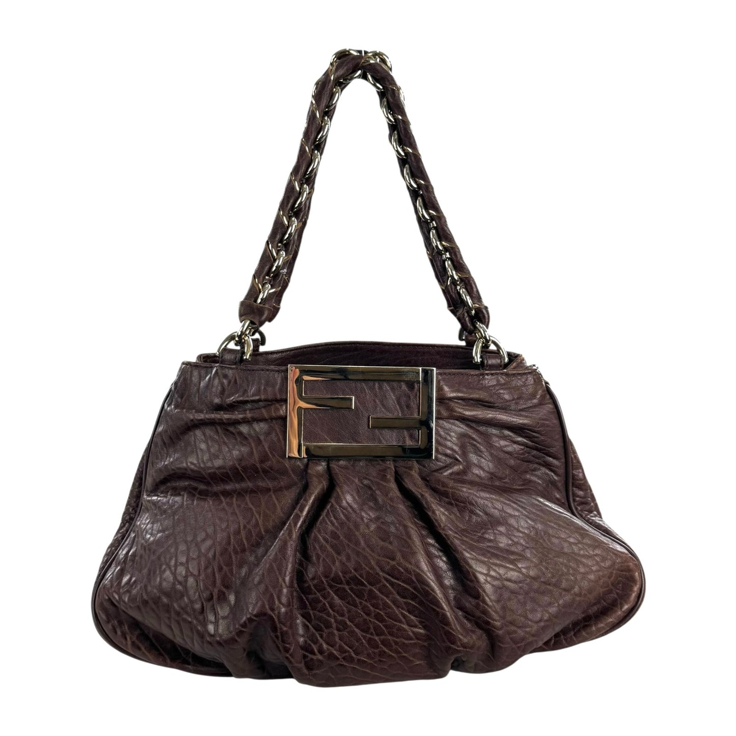 Fendi Mia Leather Shoulder Bag