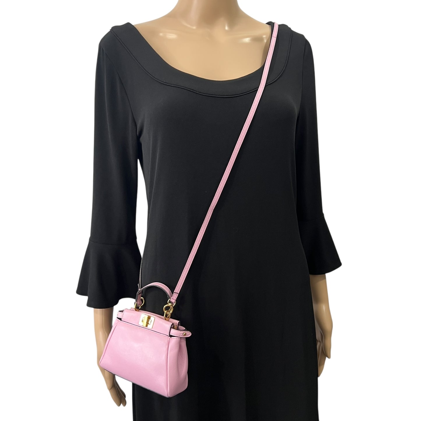 Fendi Pink Mini Peekaboo Bag