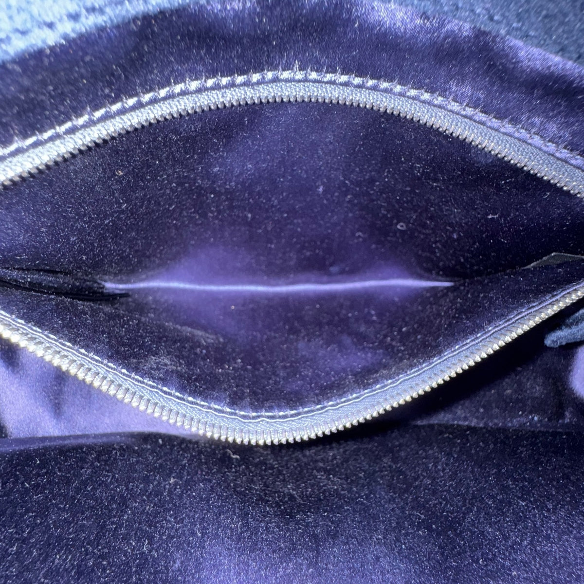 Fendi Midnight Velvet Crystal Embellished Baguette