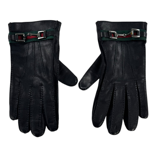 Gucci Leather Sherry Line Gloves