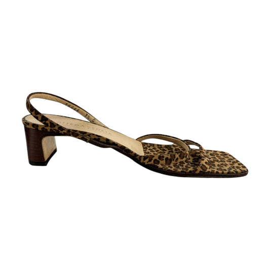 Bottega Veneta Leopard Print Slingback Sandals