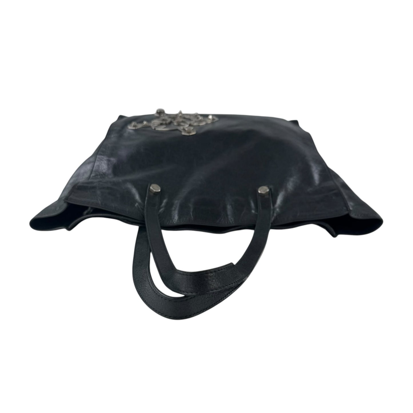 Prada Leather Skull Tote Bag