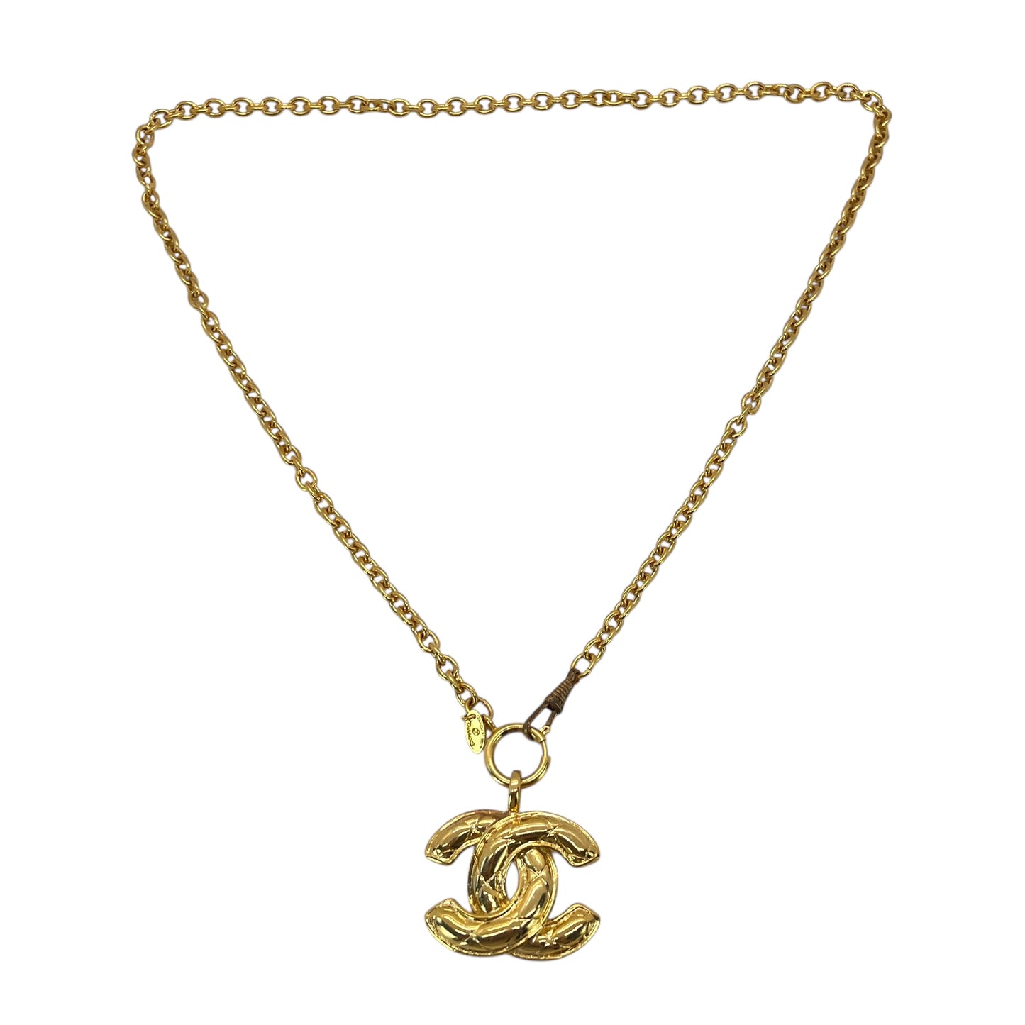 Chanel Vintage CC Matelasse Necklace