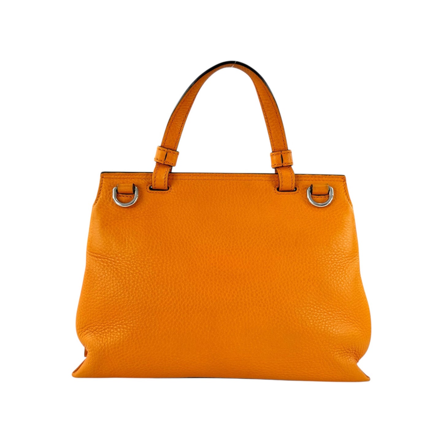 Gucci Orange Bamboo Two-Way Bag