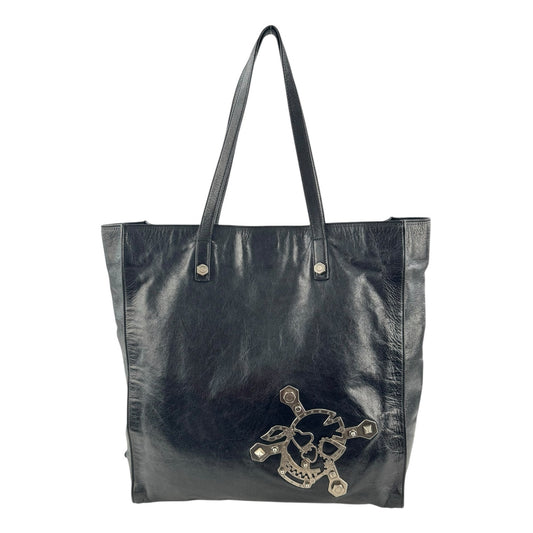Prada Leather Skull Tote Bag