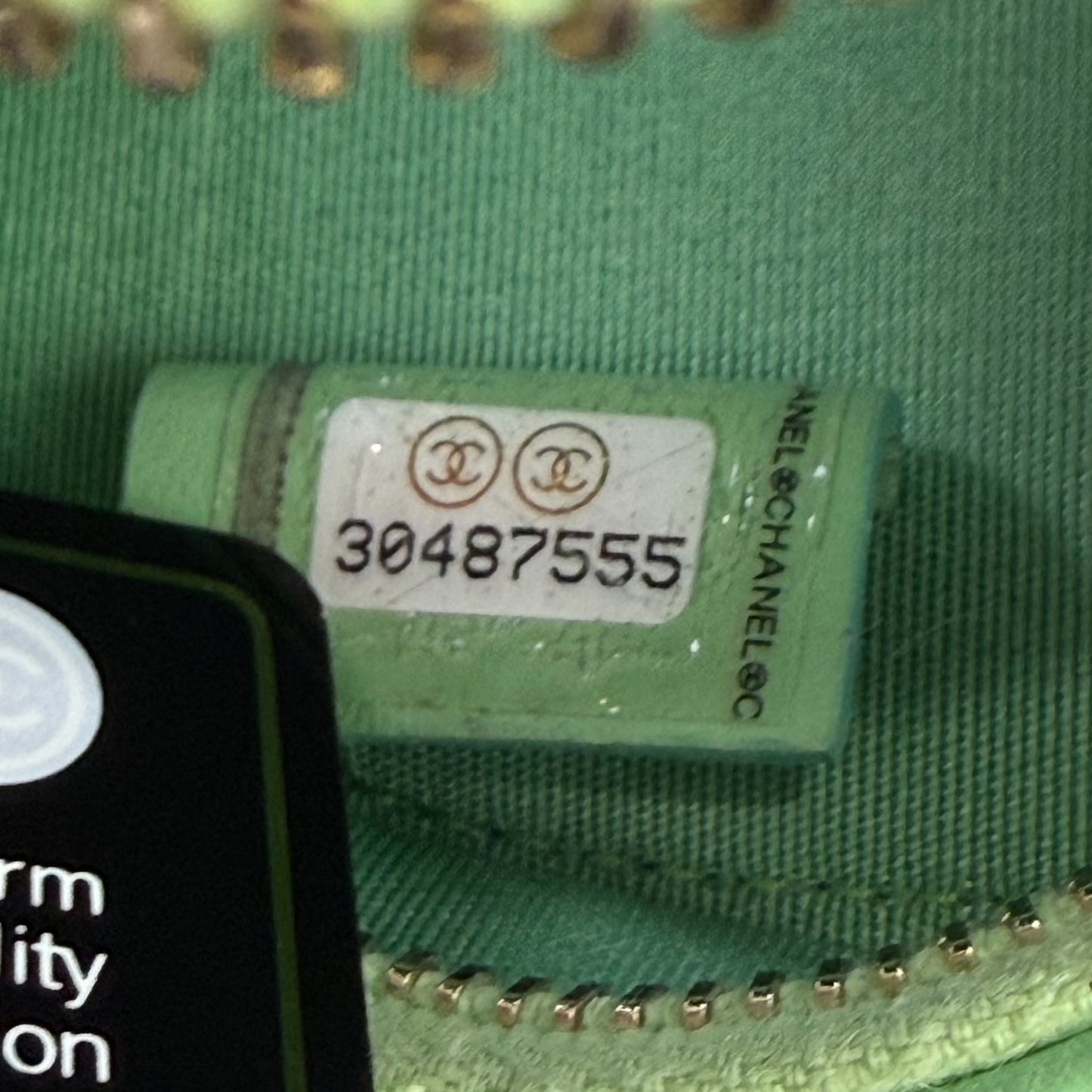 Chanel Goatskin Quilted 19 Round With Chain Crossbody Bag