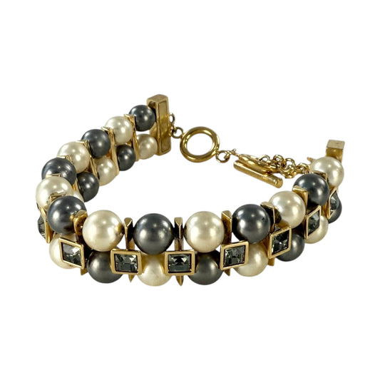 Louis Vuitton Cry Me A River Faux Pearl Gold Bracelet