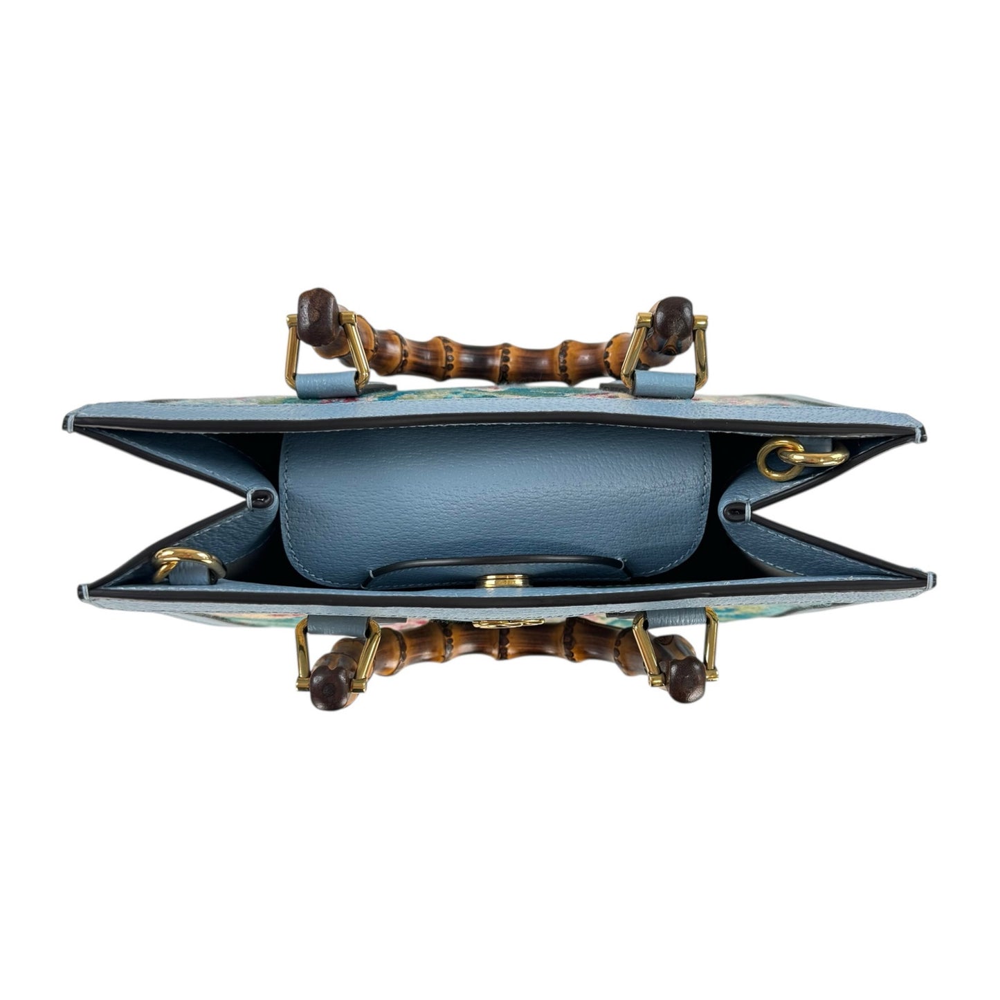 Gucci Bamboo Diana Jacquard Floral Handbag