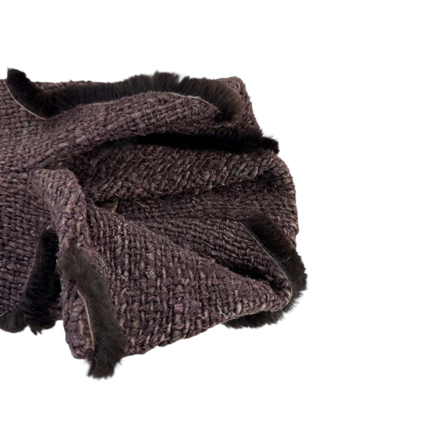 Fendi Brown Tweed Trench Coat