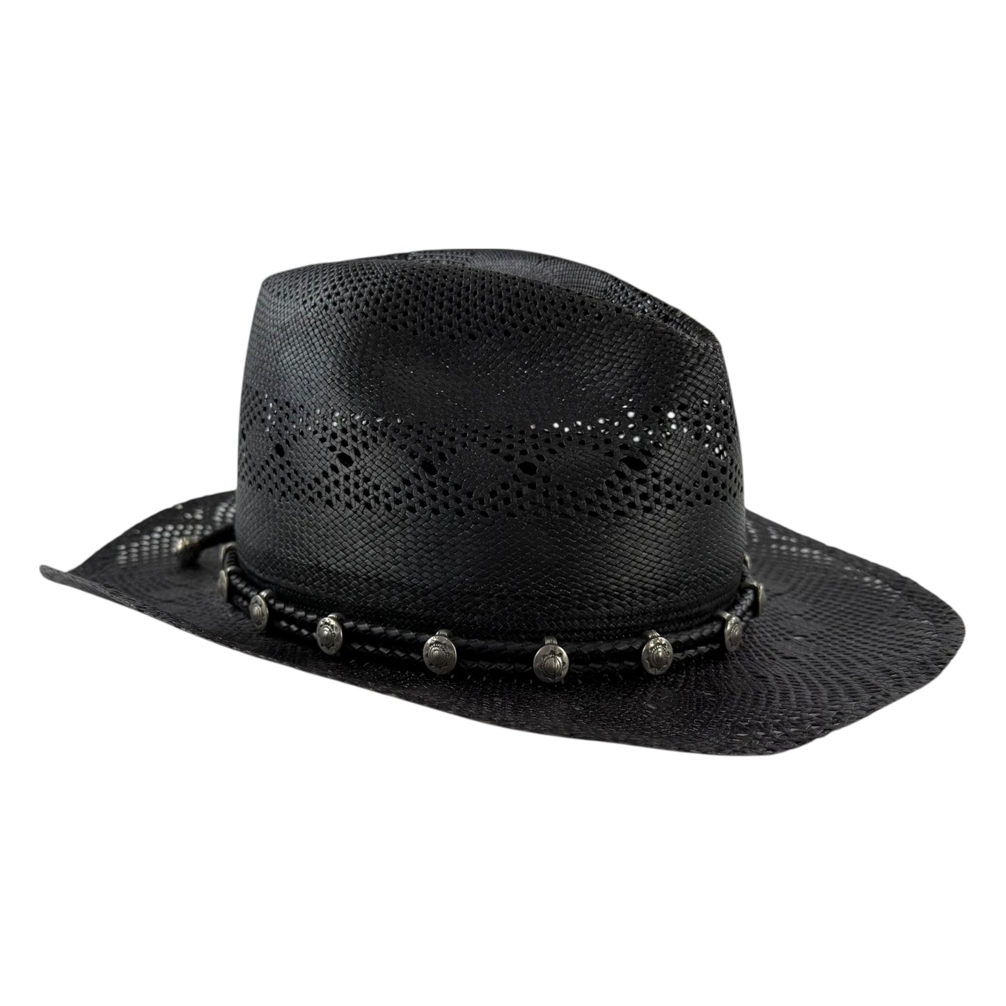 Saint Laurent Western Straw Cowboy Hat