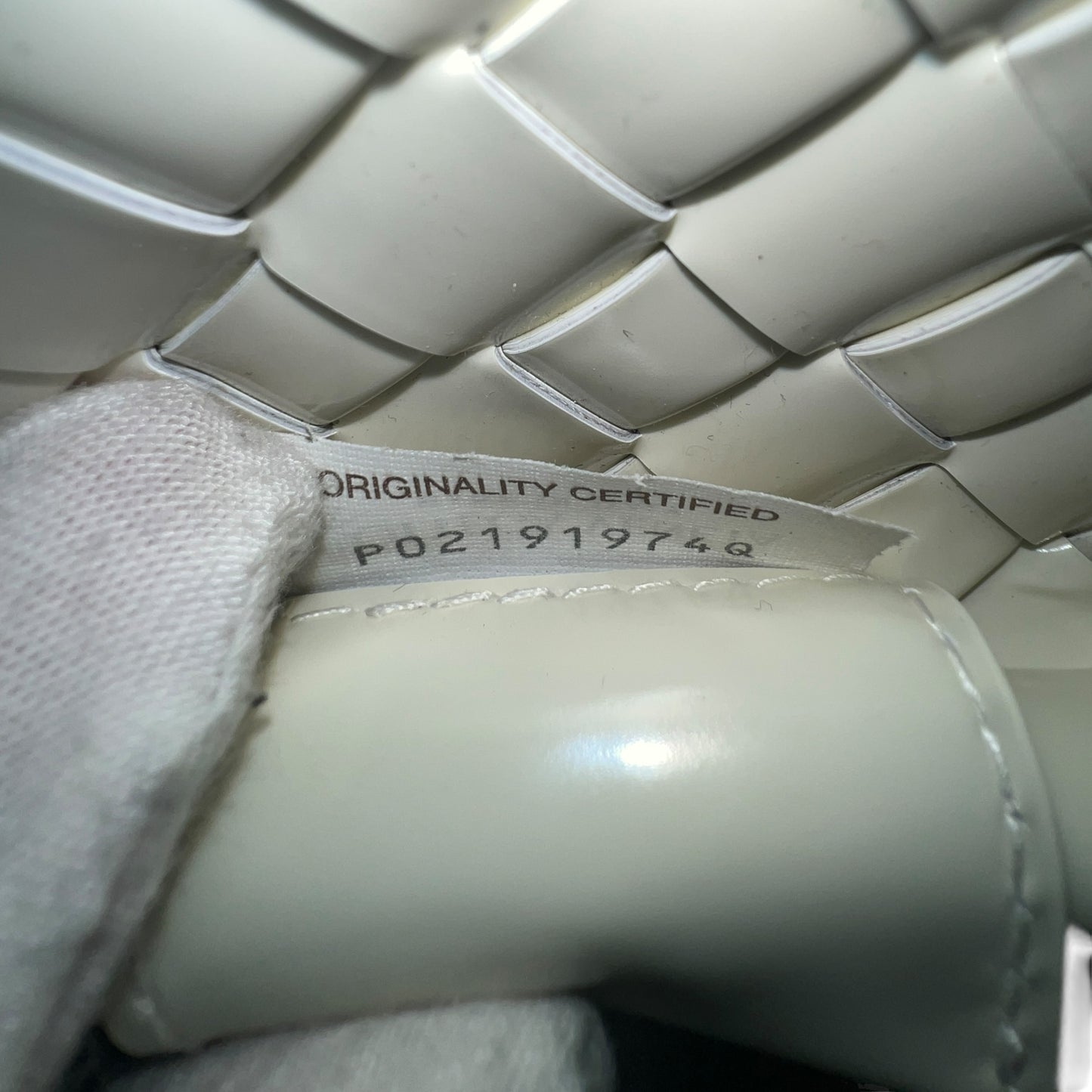 Bottega Veneta Intrecciato Patent Leather Two-Way Bag