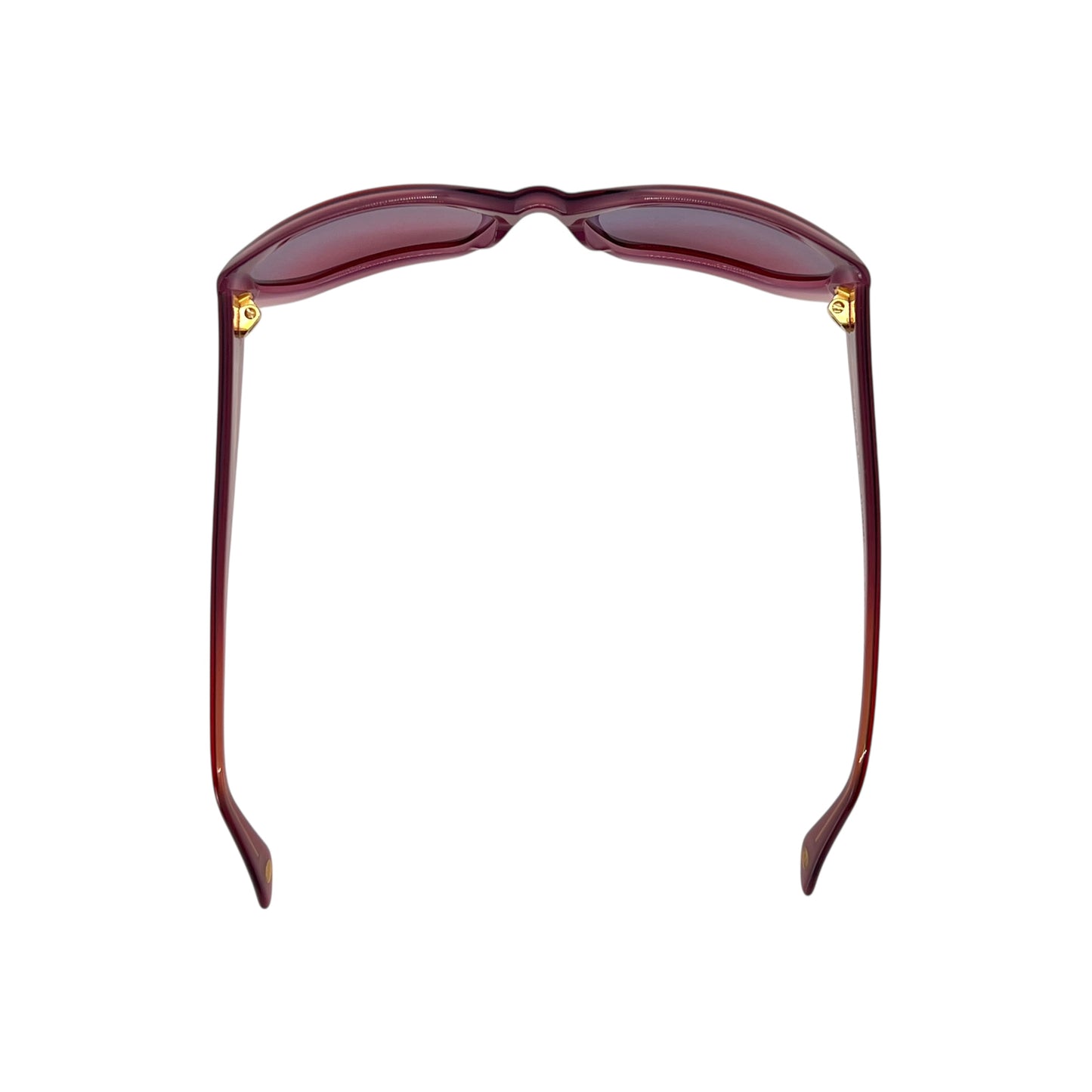 Chanel CC Red Acrylic Sunglasses