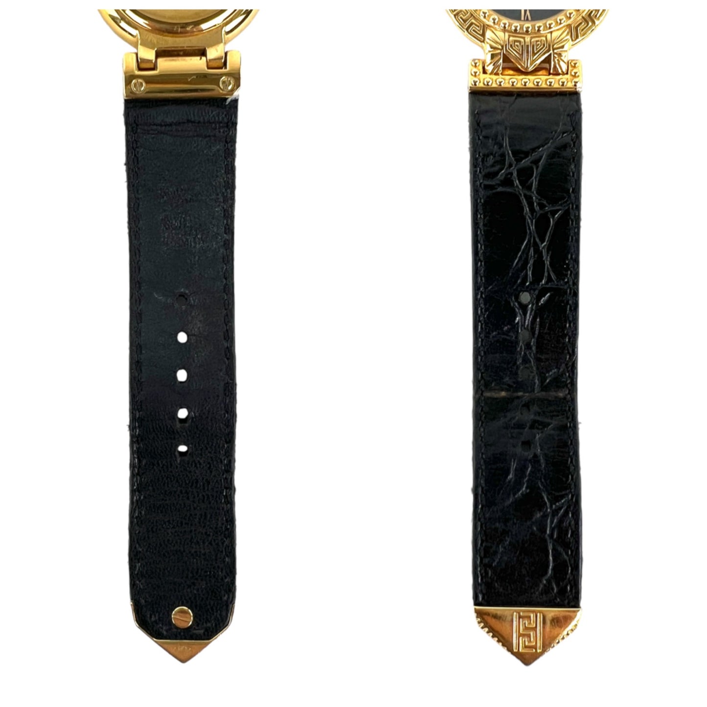 Versace Vintage La Greca & Medusa Leather Watch