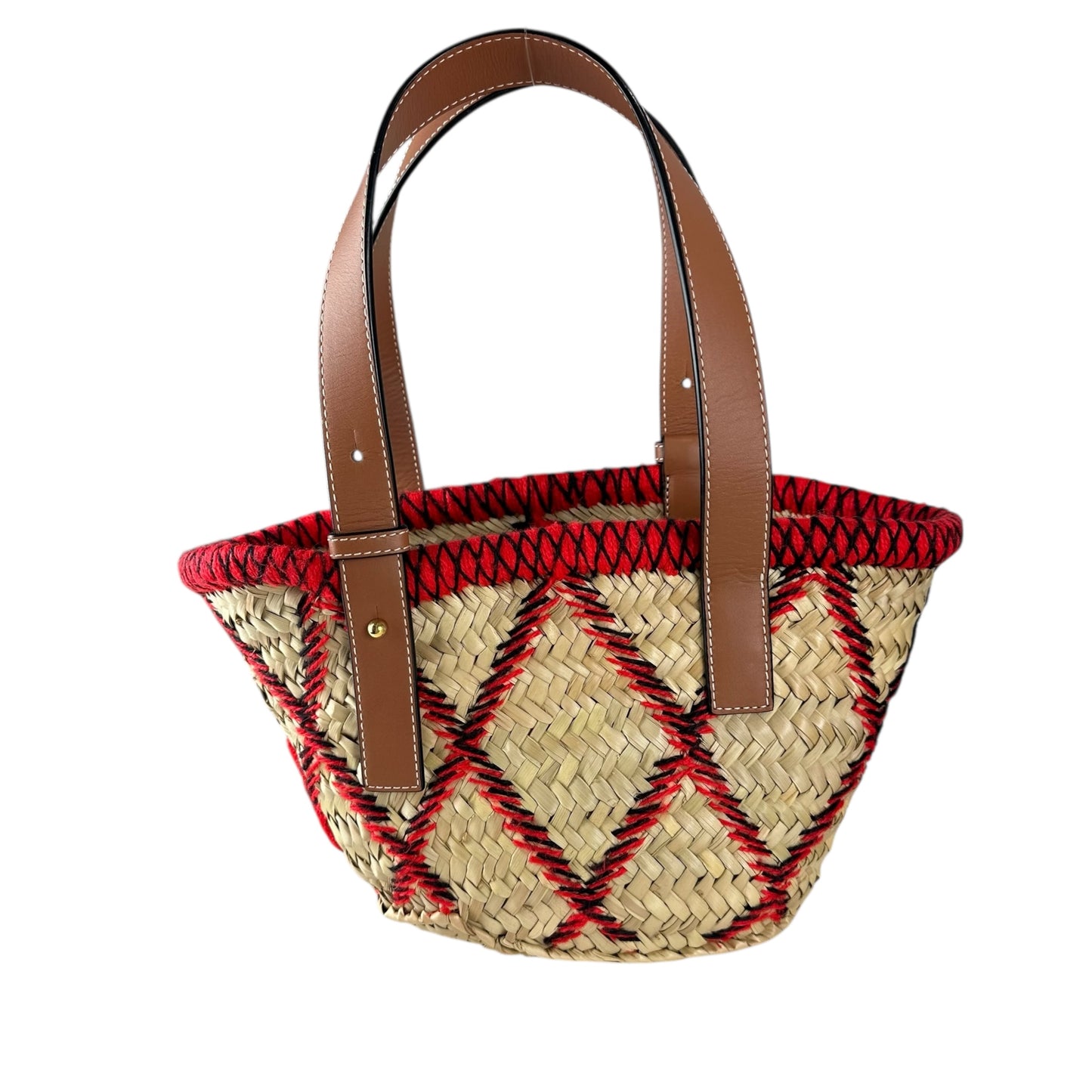 Loewe Embroidered Basket Bag