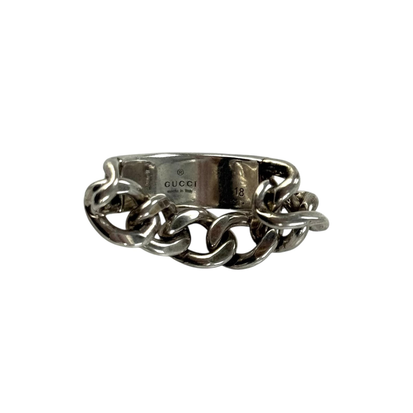 Gucci Chain Silver Ring