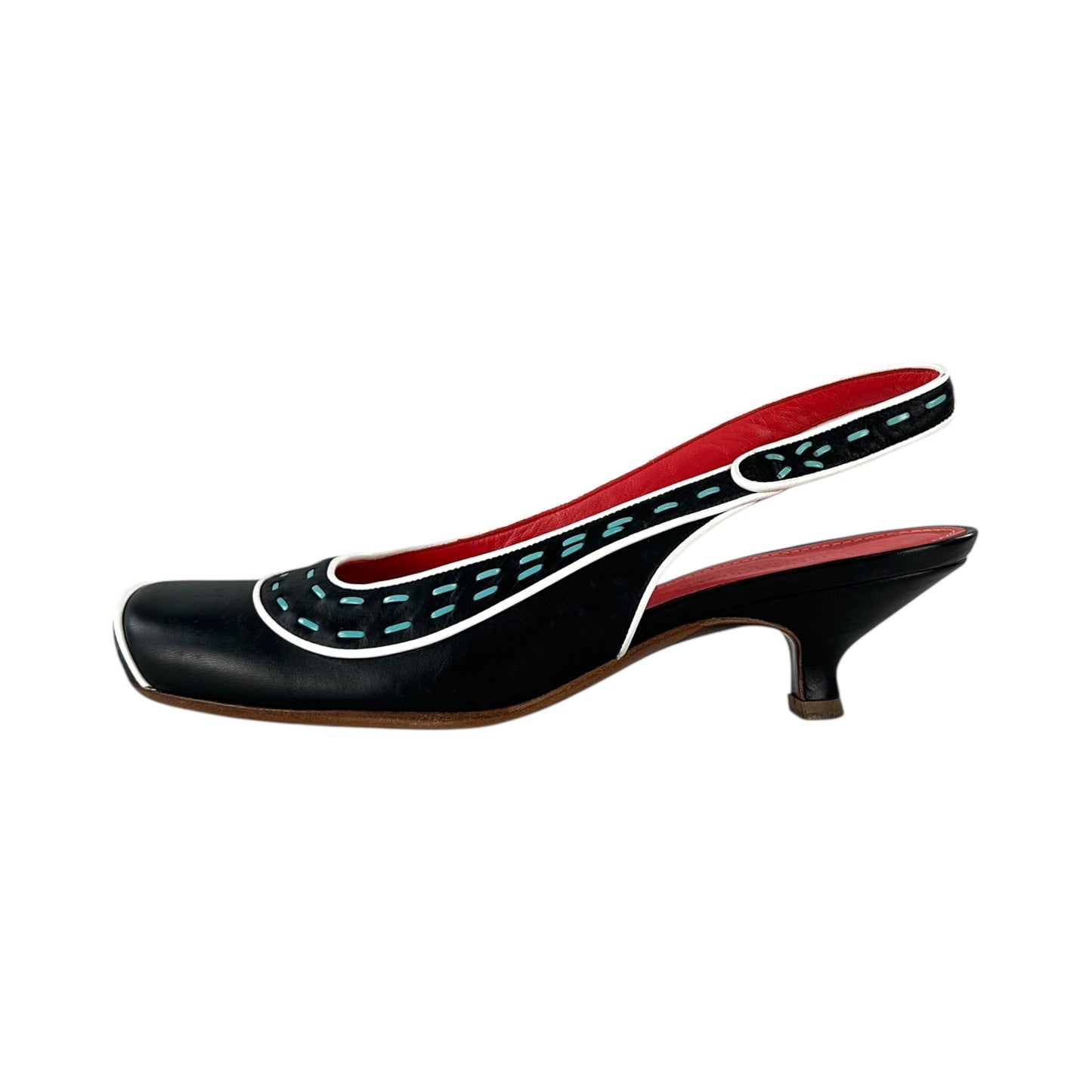 Bottega Veneta Tricolor Kitten Heel