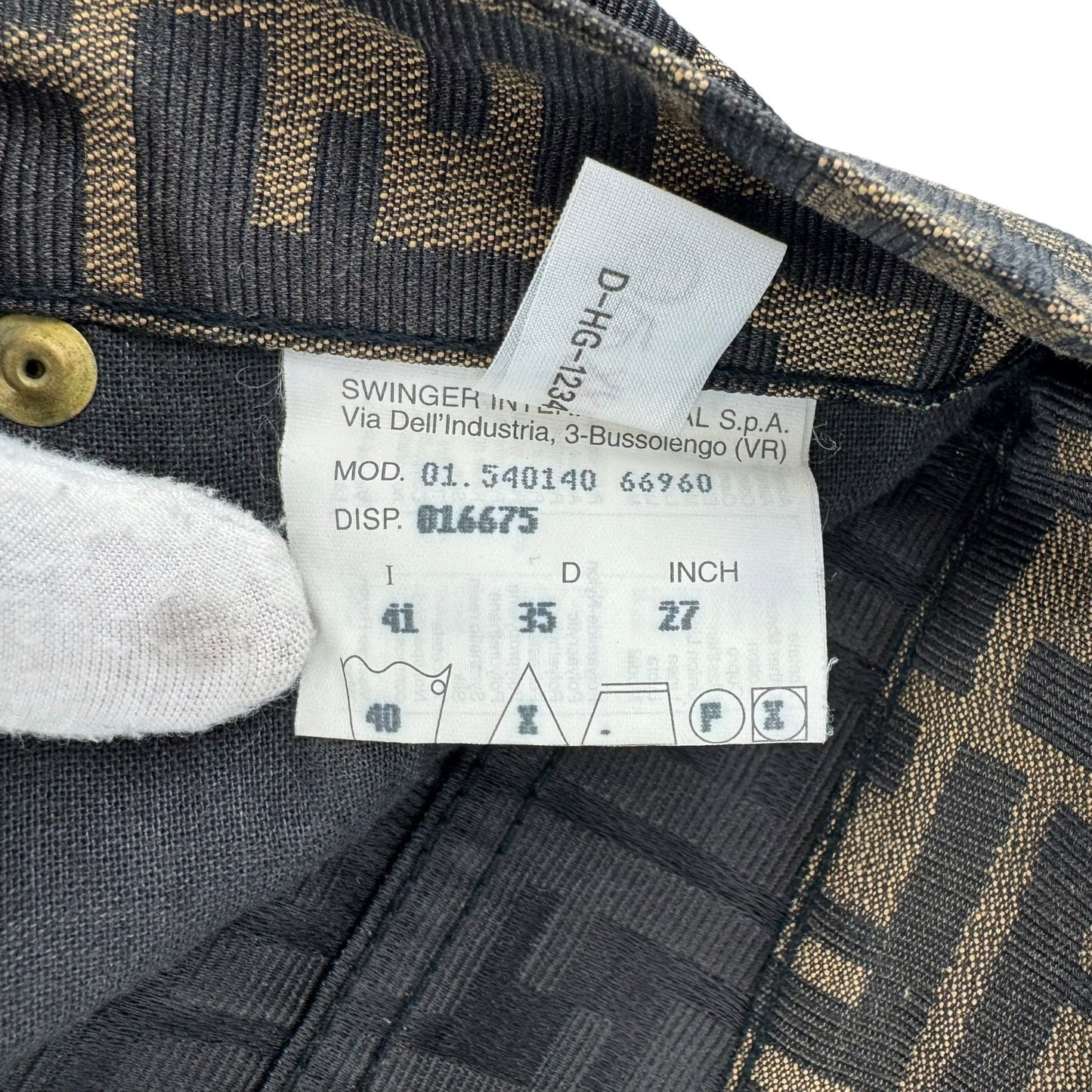 Fendi Vintage Zucca Print Pant