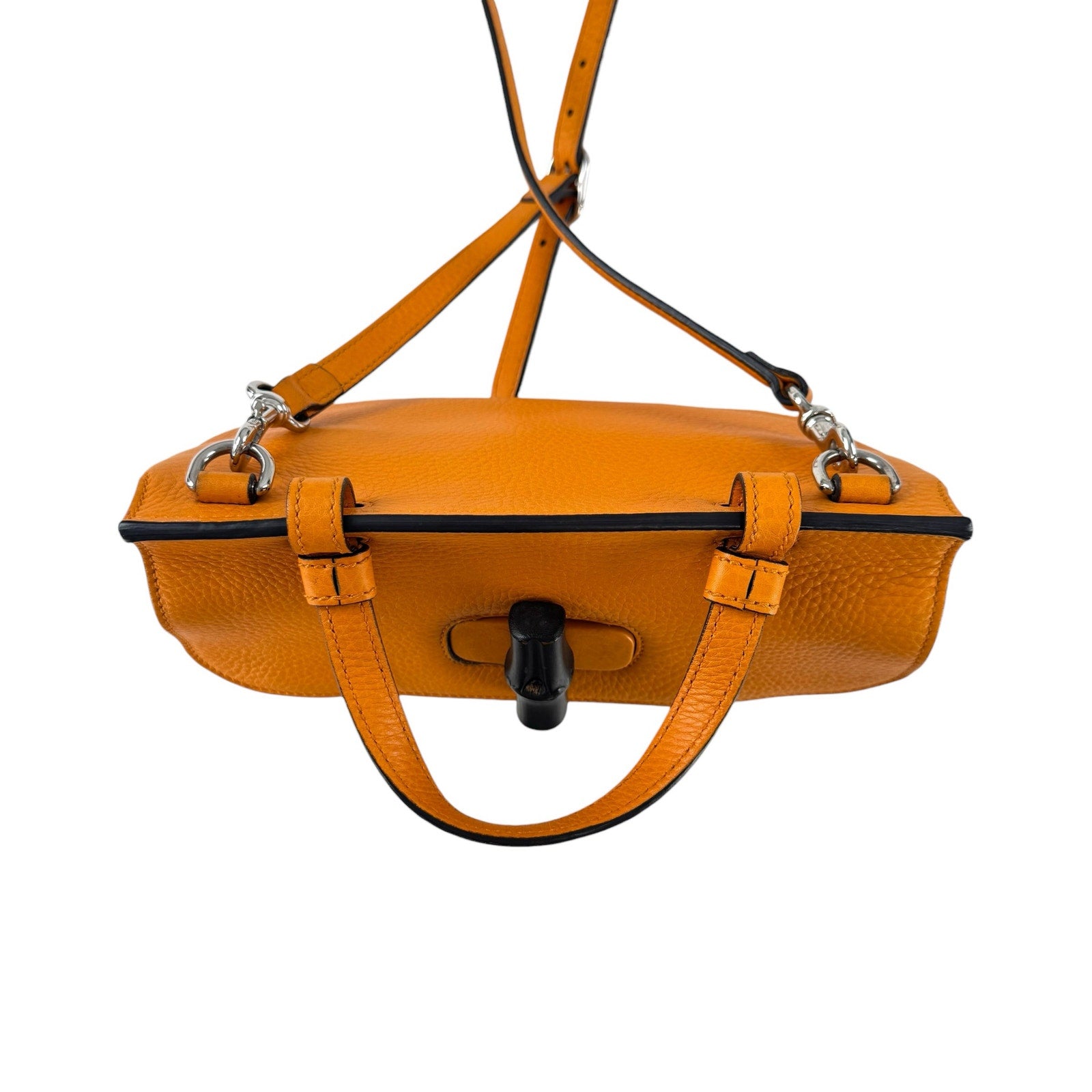 Gucci Orange Bamboo Two-Way Bag