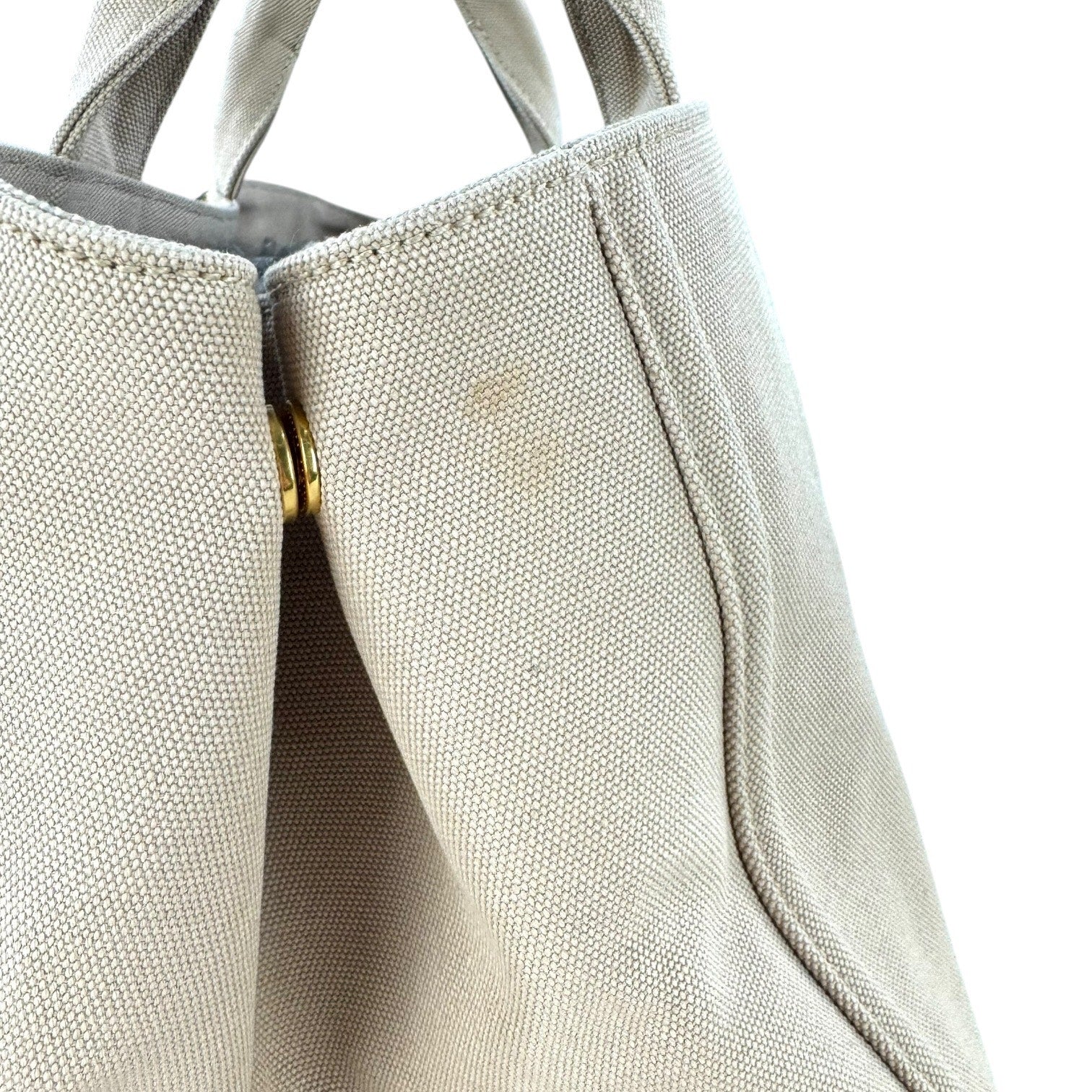 Prada Rhinestone Canapa Tote Bag