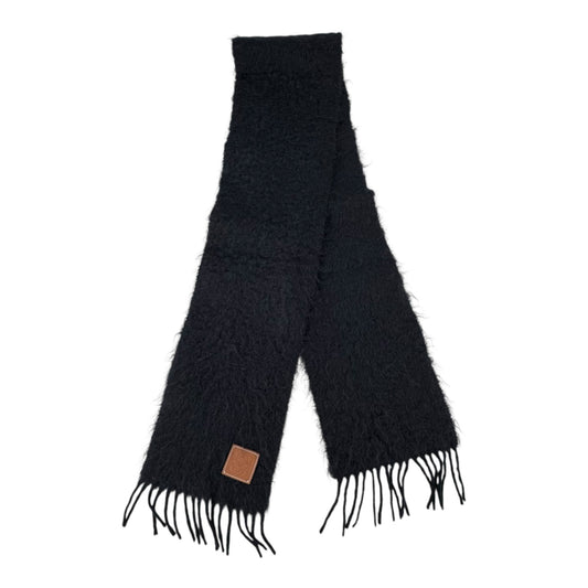 Loewe Black Mohair & Wool Scarf