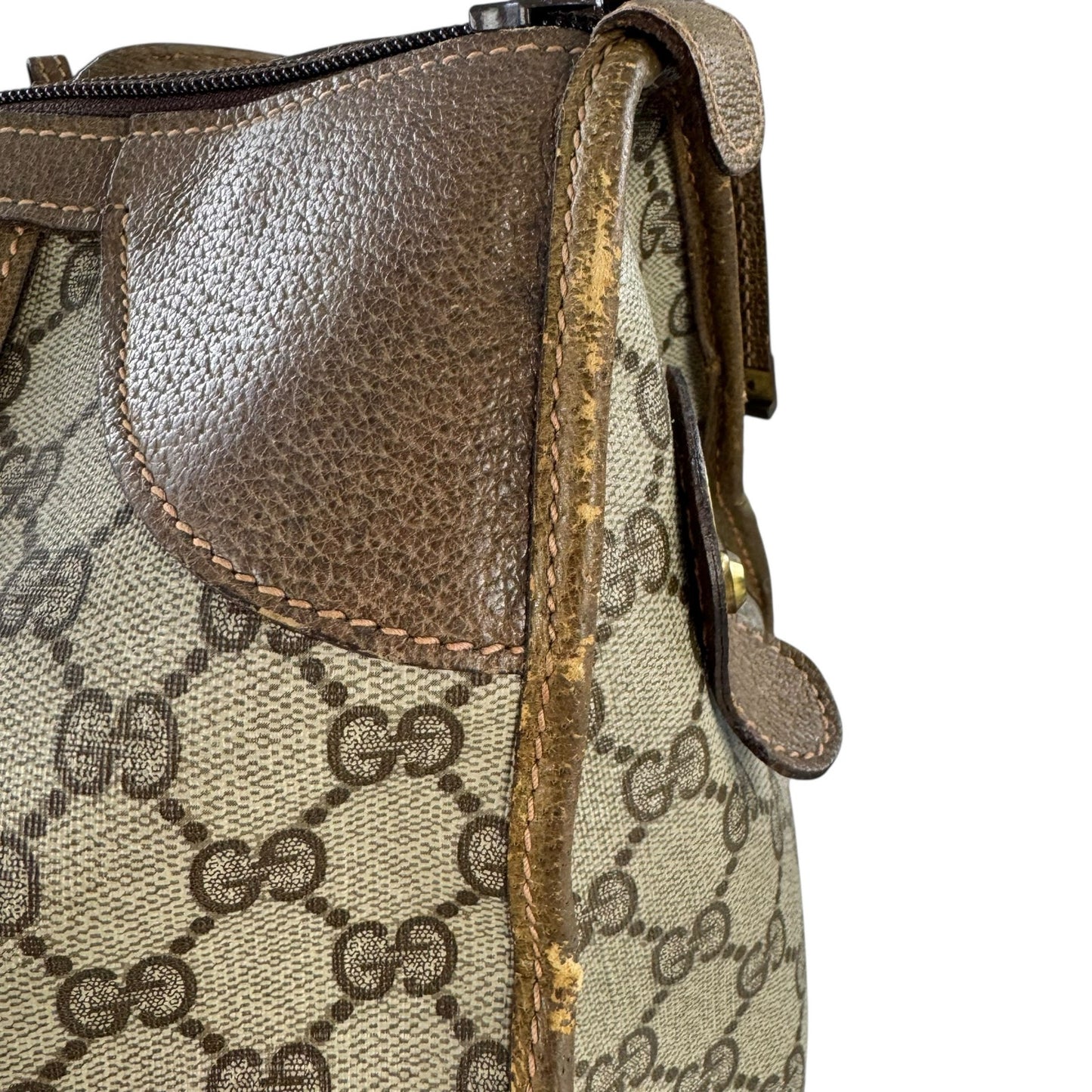 Gucci Vintage Monogram Sherry Line Travel Bag