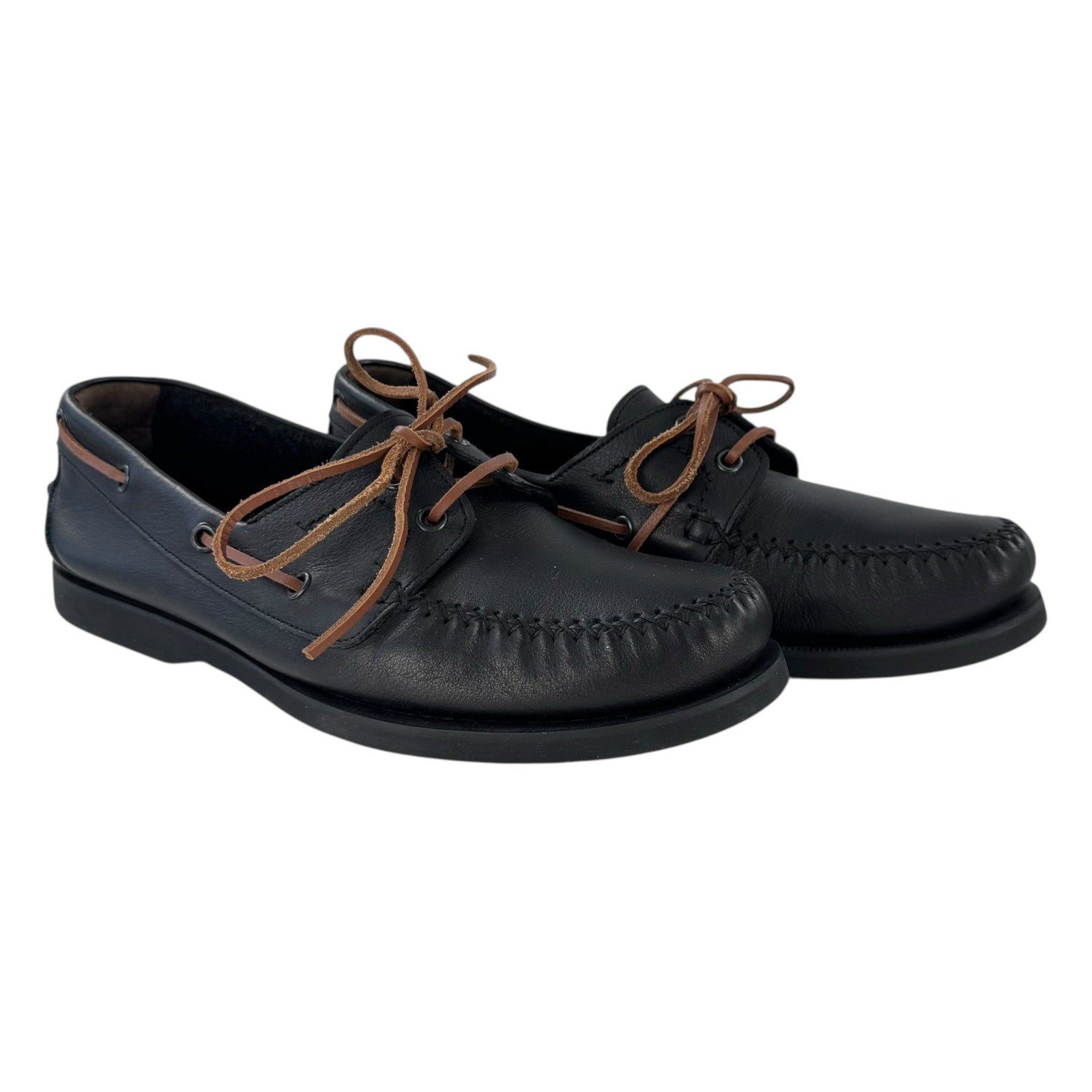 Bottega Veneta Leather Boat Shoes