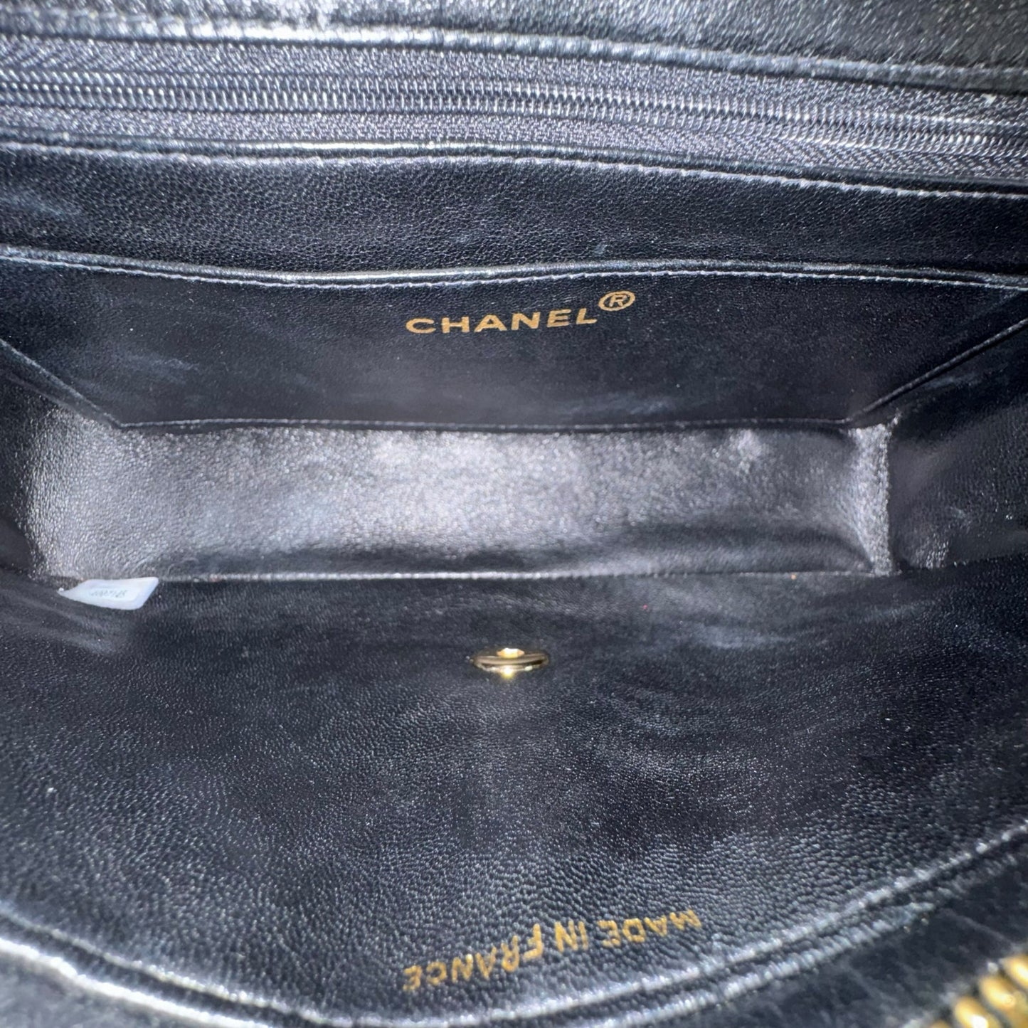 Chanel Vintage Patent Leather Matelasse Chain Backpack