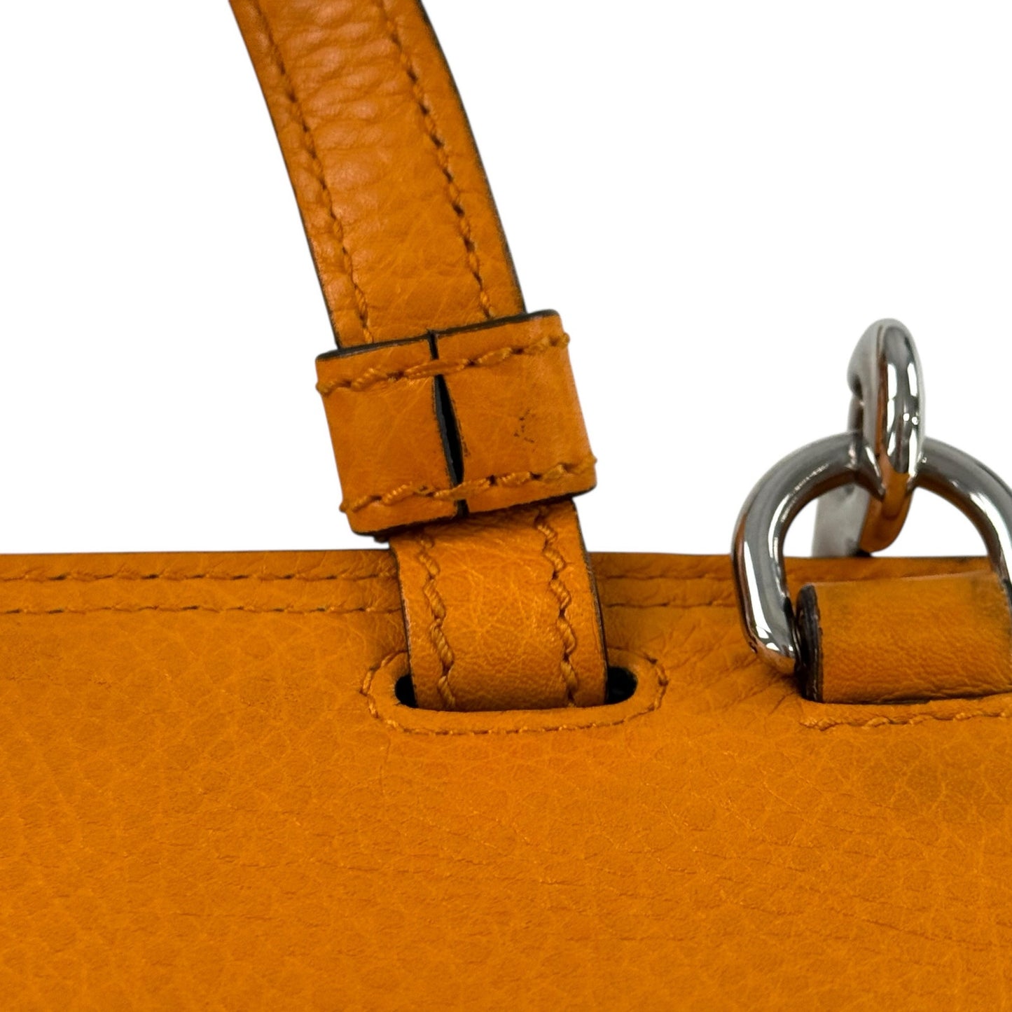 Gucci Orange Bamboo Two-Way Bag