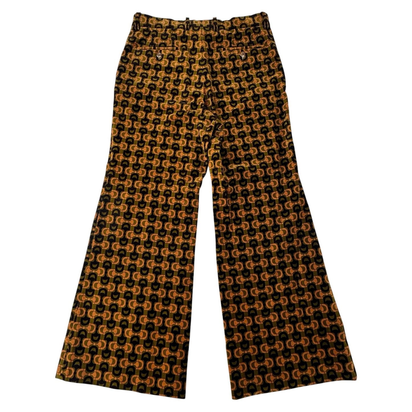 Gucci Horsebit Velvet Flared Pants