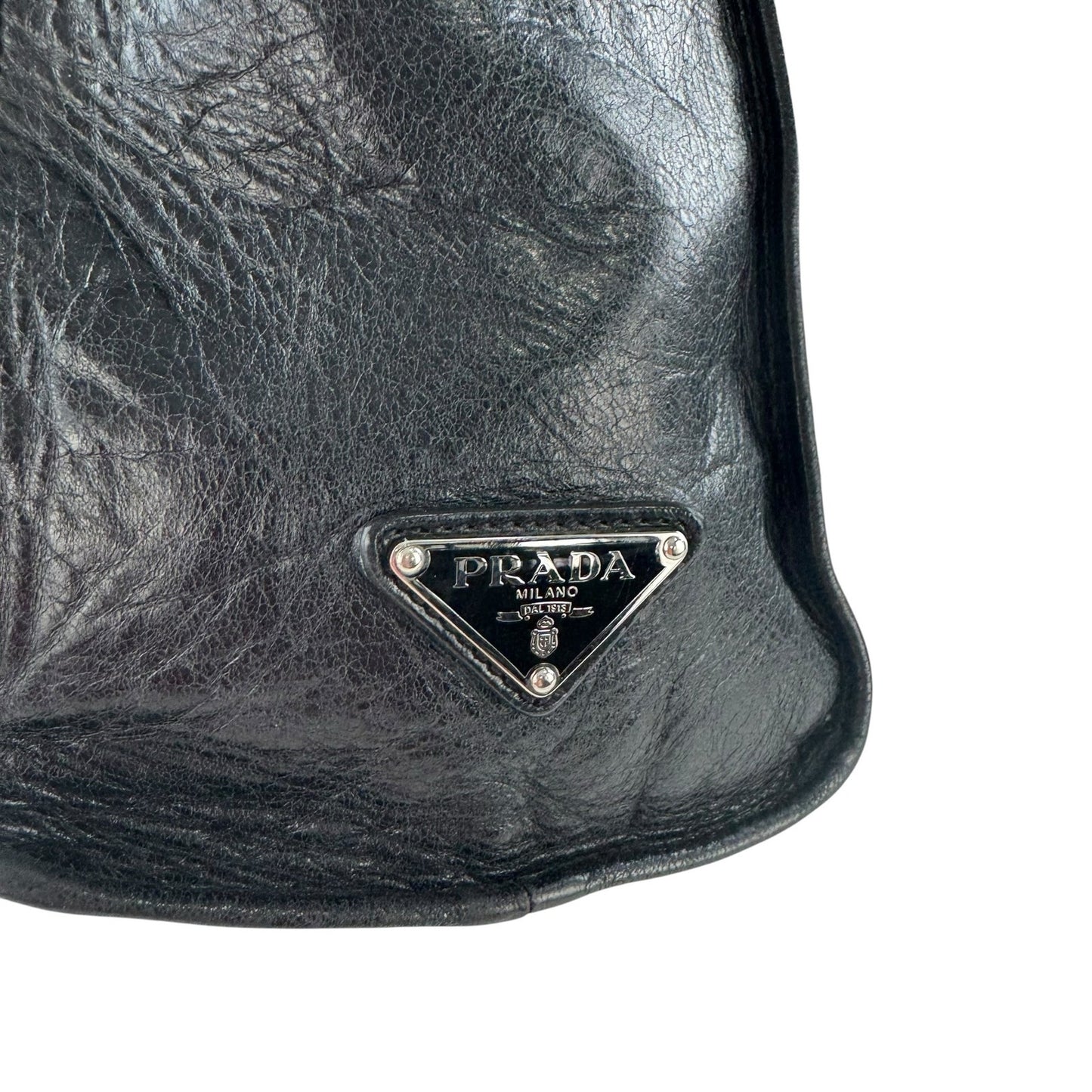 Prada Leather Skull Tote Bag