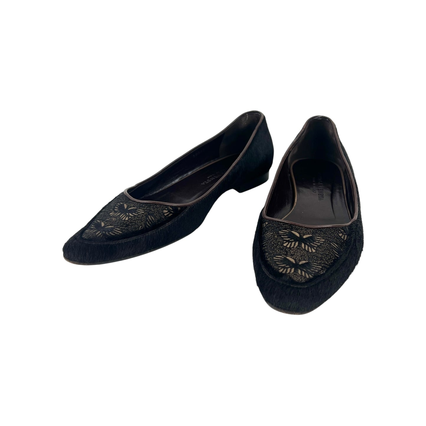 Bottega Veneta Calf Hair Butterfly Flats