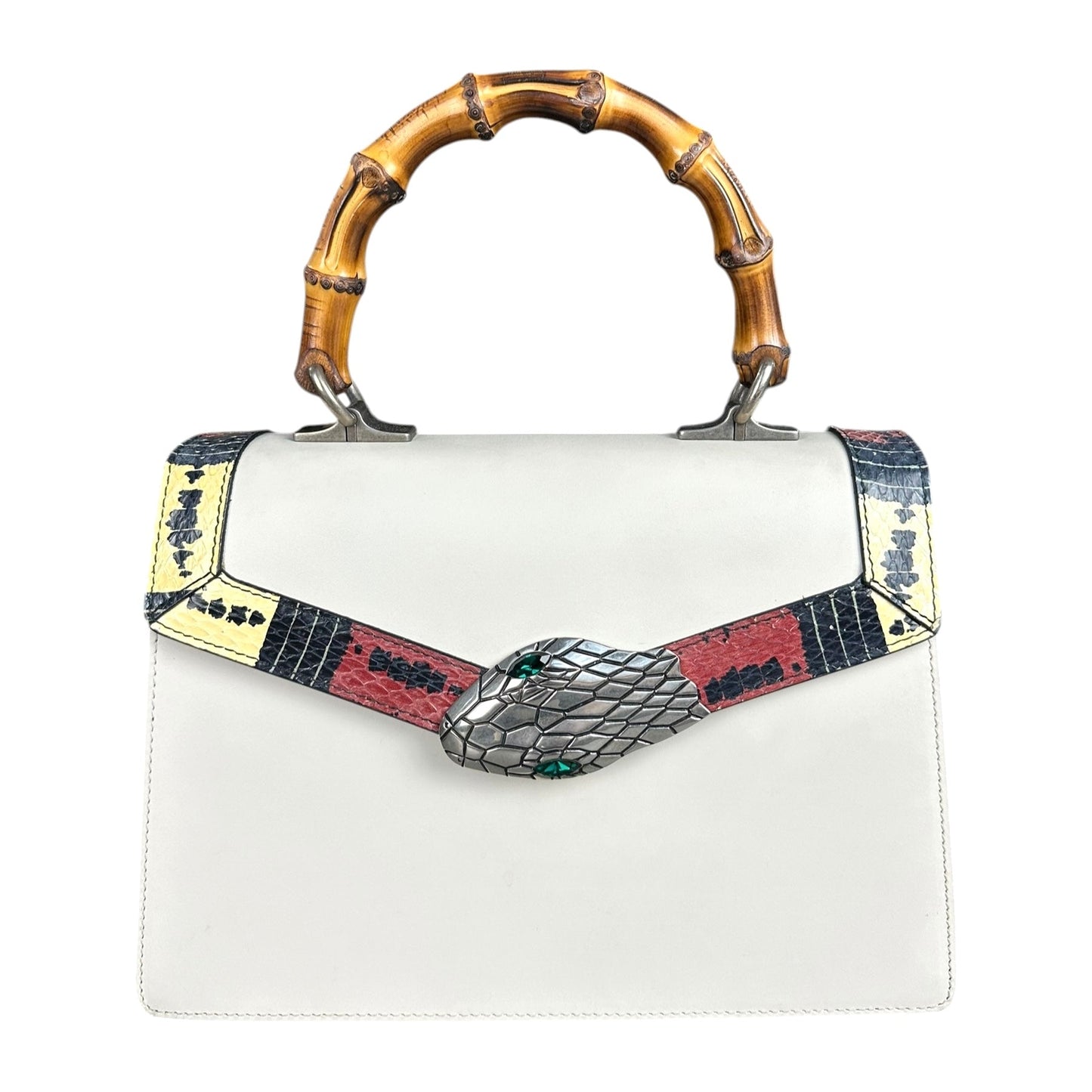 Gucci Snake Bamboo Top Handle Bag