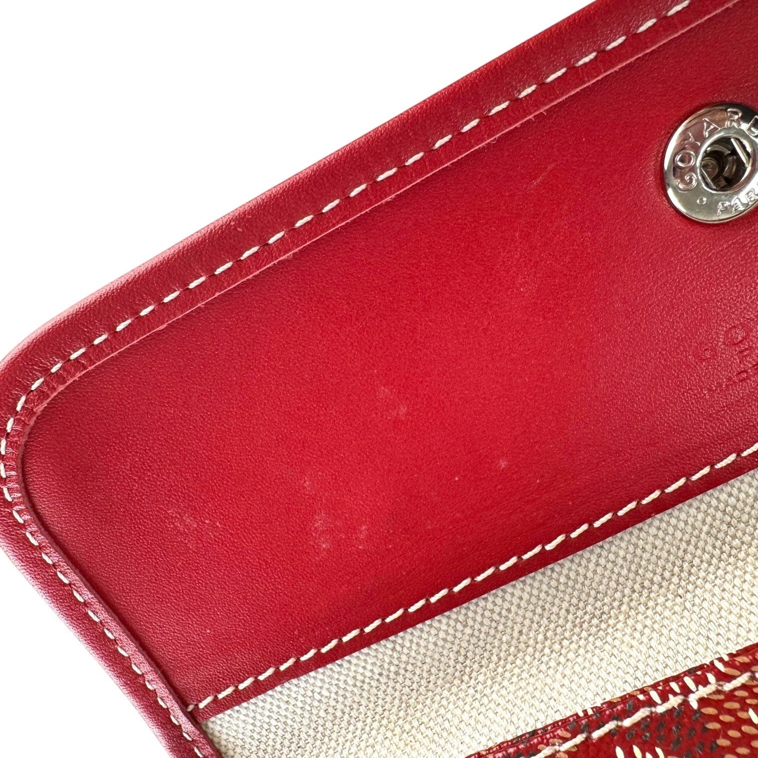 Goyard Red Saint Louis Pouch