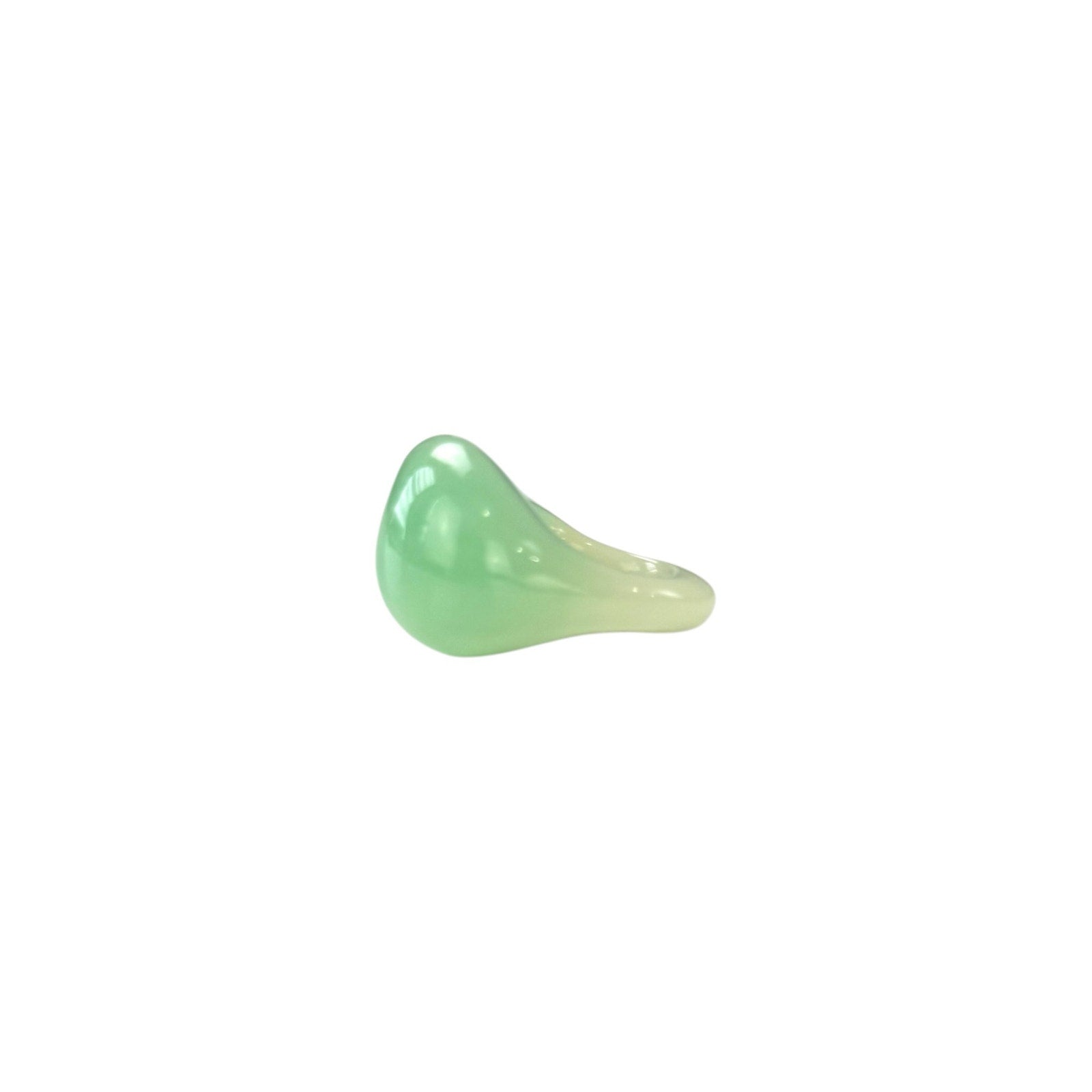 Chanel CC Faux Jade Ring