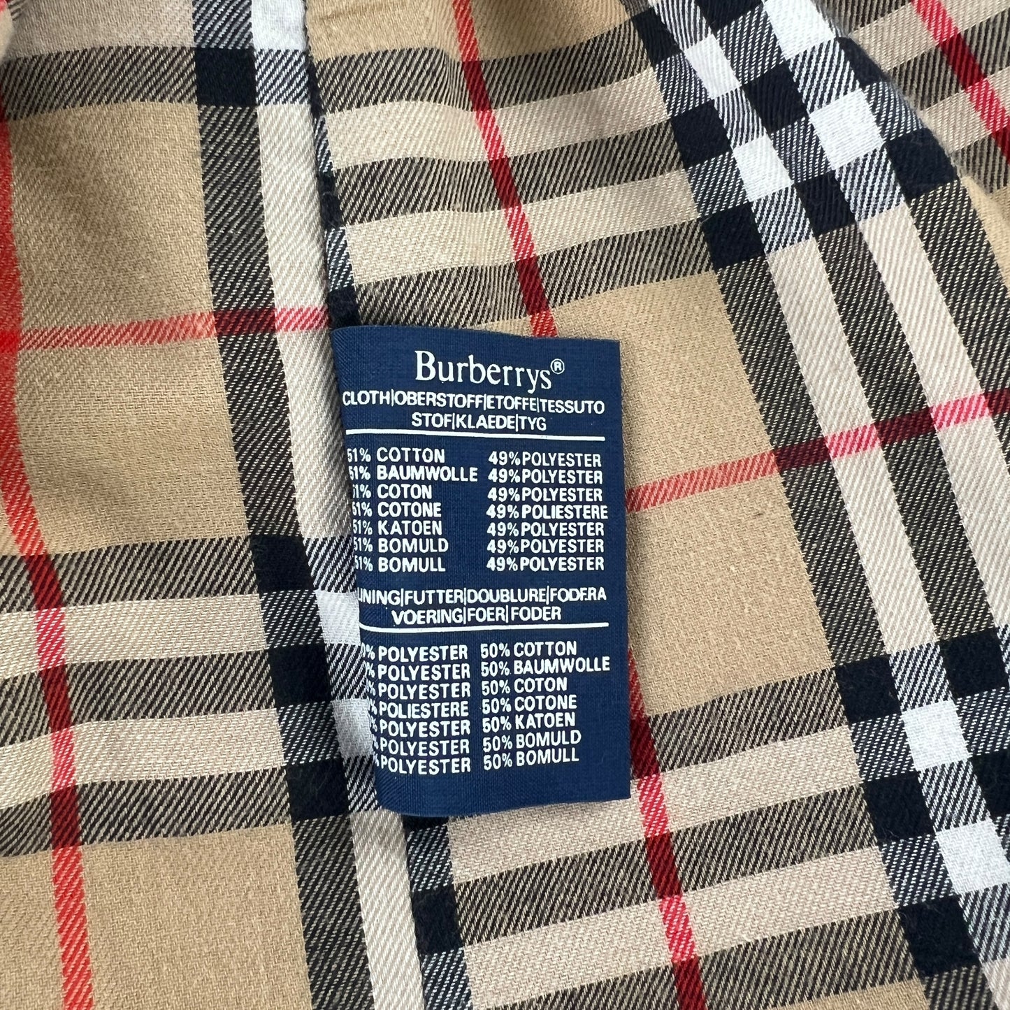 Burberry Tan Trench Coat