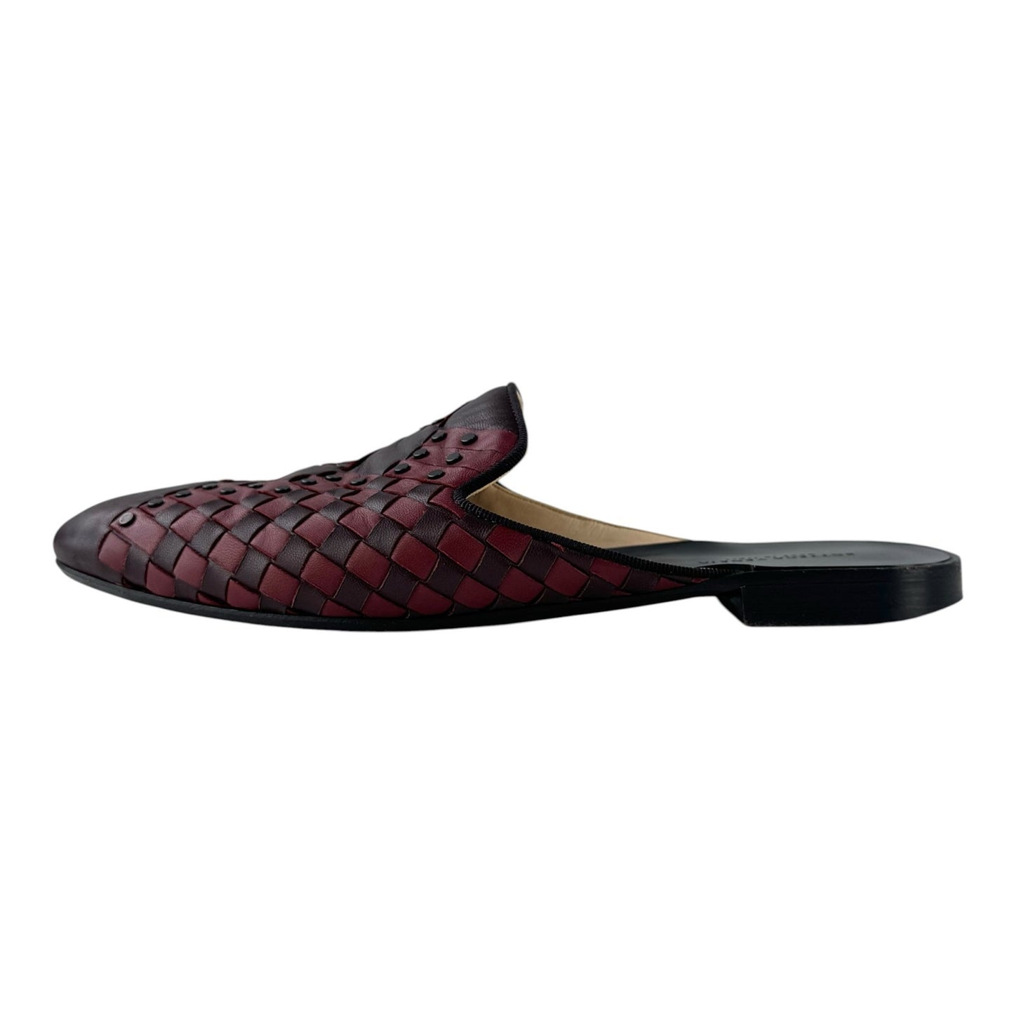 Bottega Veneta Studded Intrecciato Leather Mules