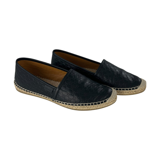 Gucci MicroGG Leather Espradilles