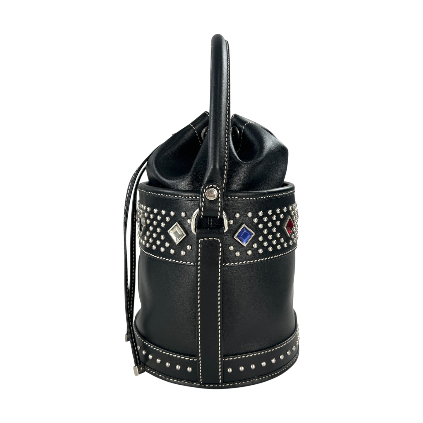 Saint Laurent Bahia Studded Bucket Bag