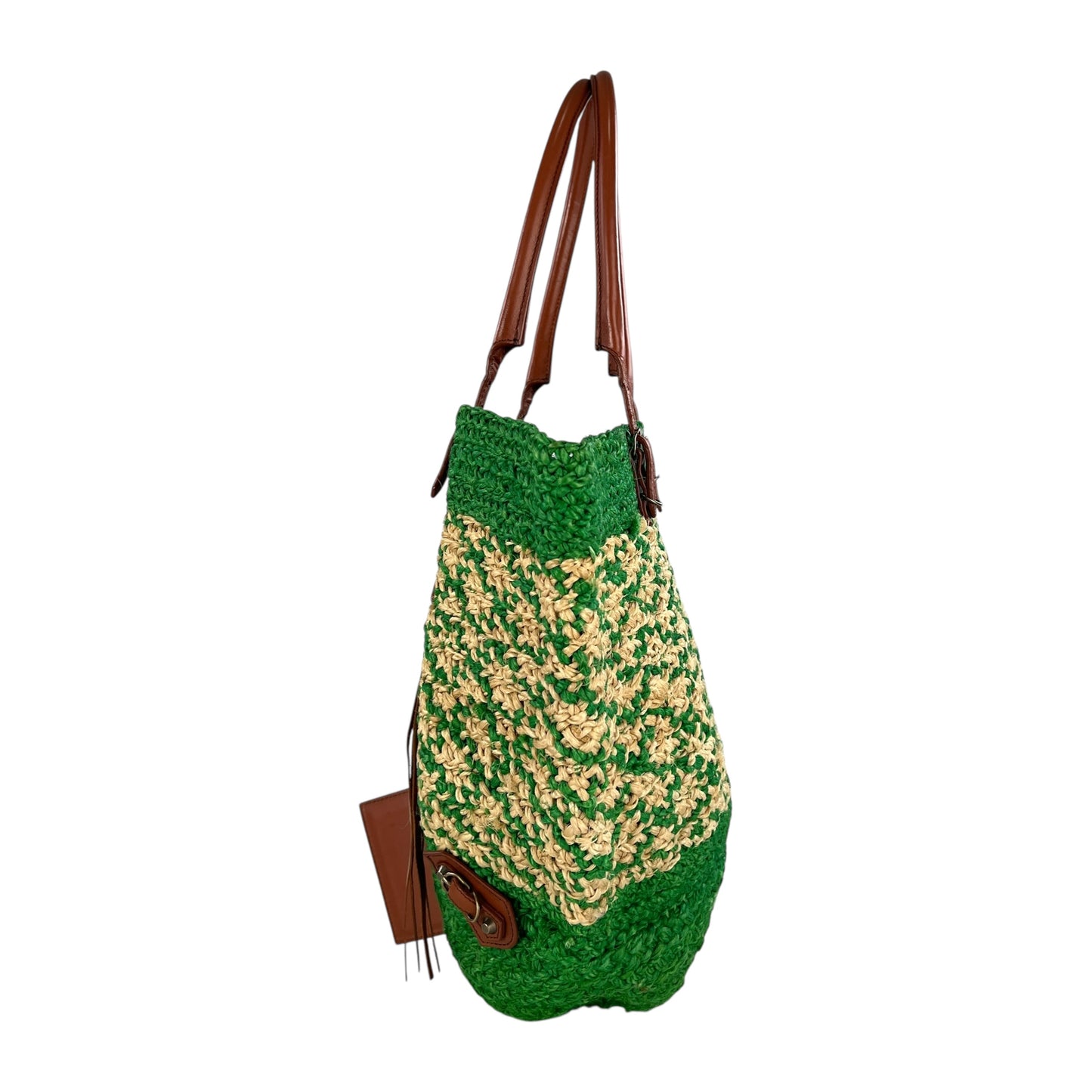 Balenciaga Raffia Tote Bag