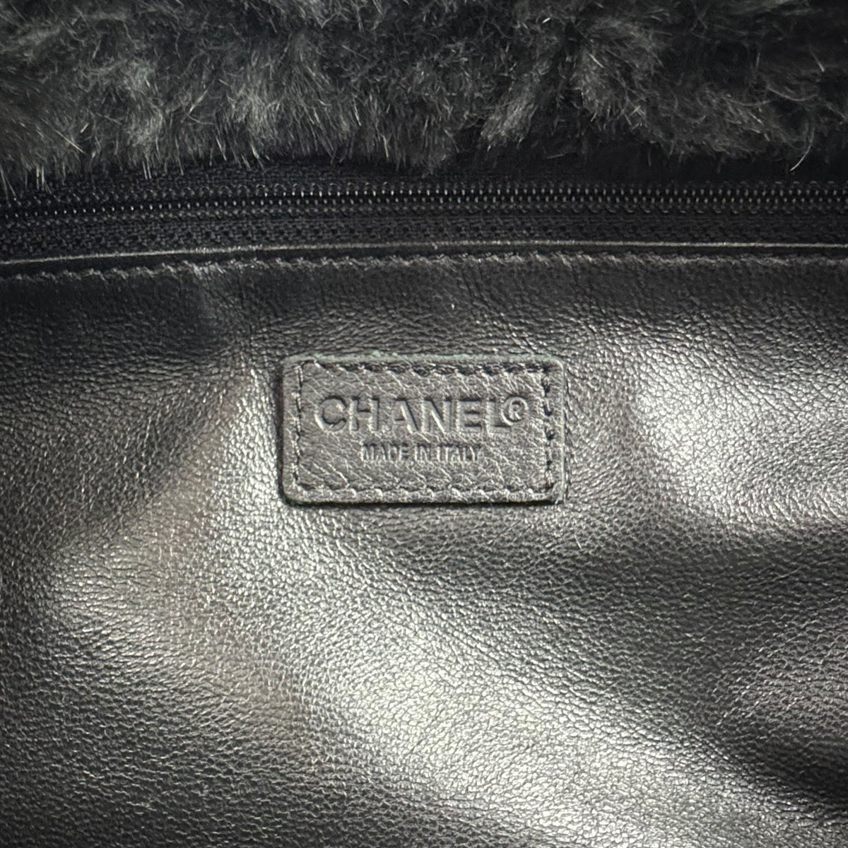 Chanel Vintage Rabbit Fur Shoulder Bag