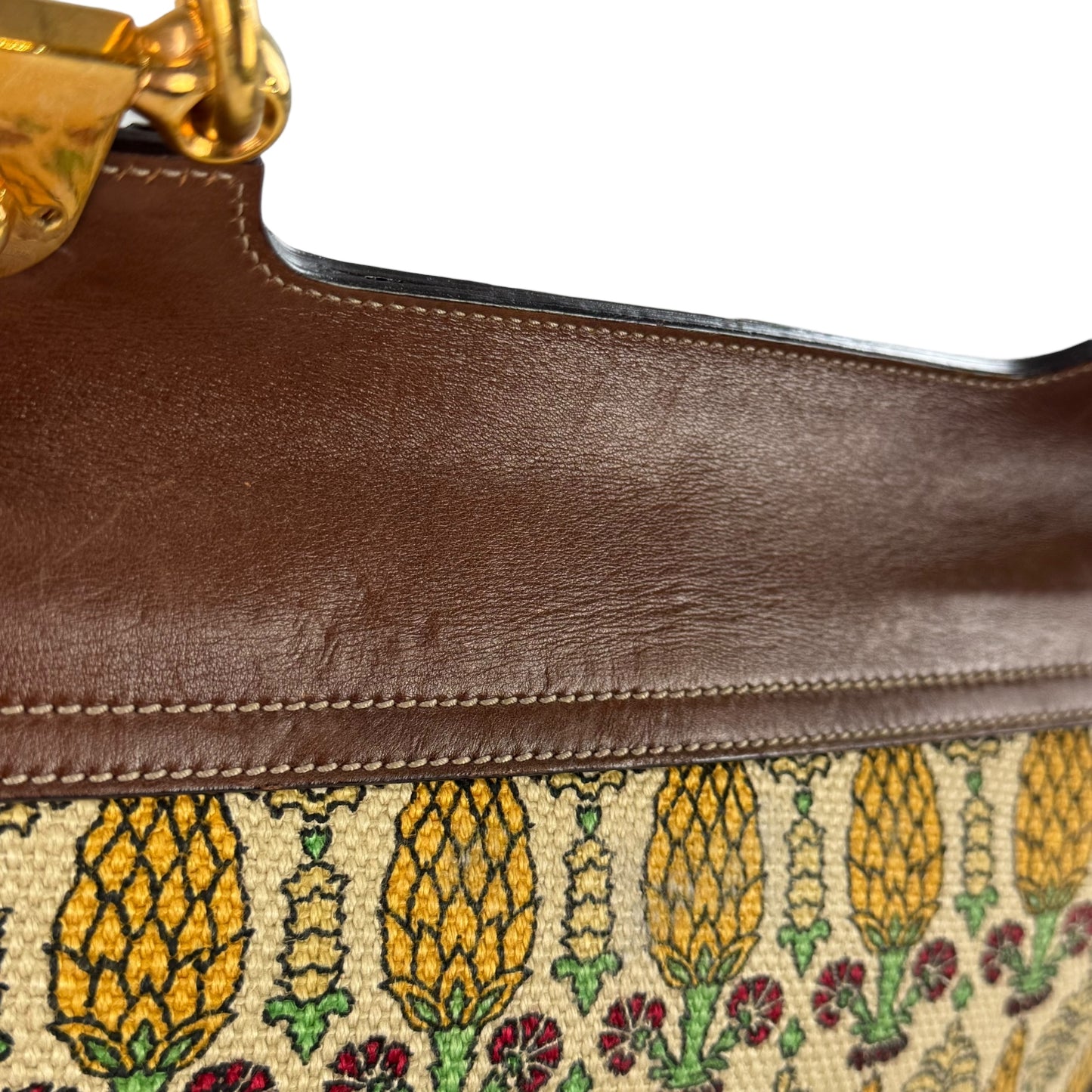 Gucci Bamboo Magnolia Handbag