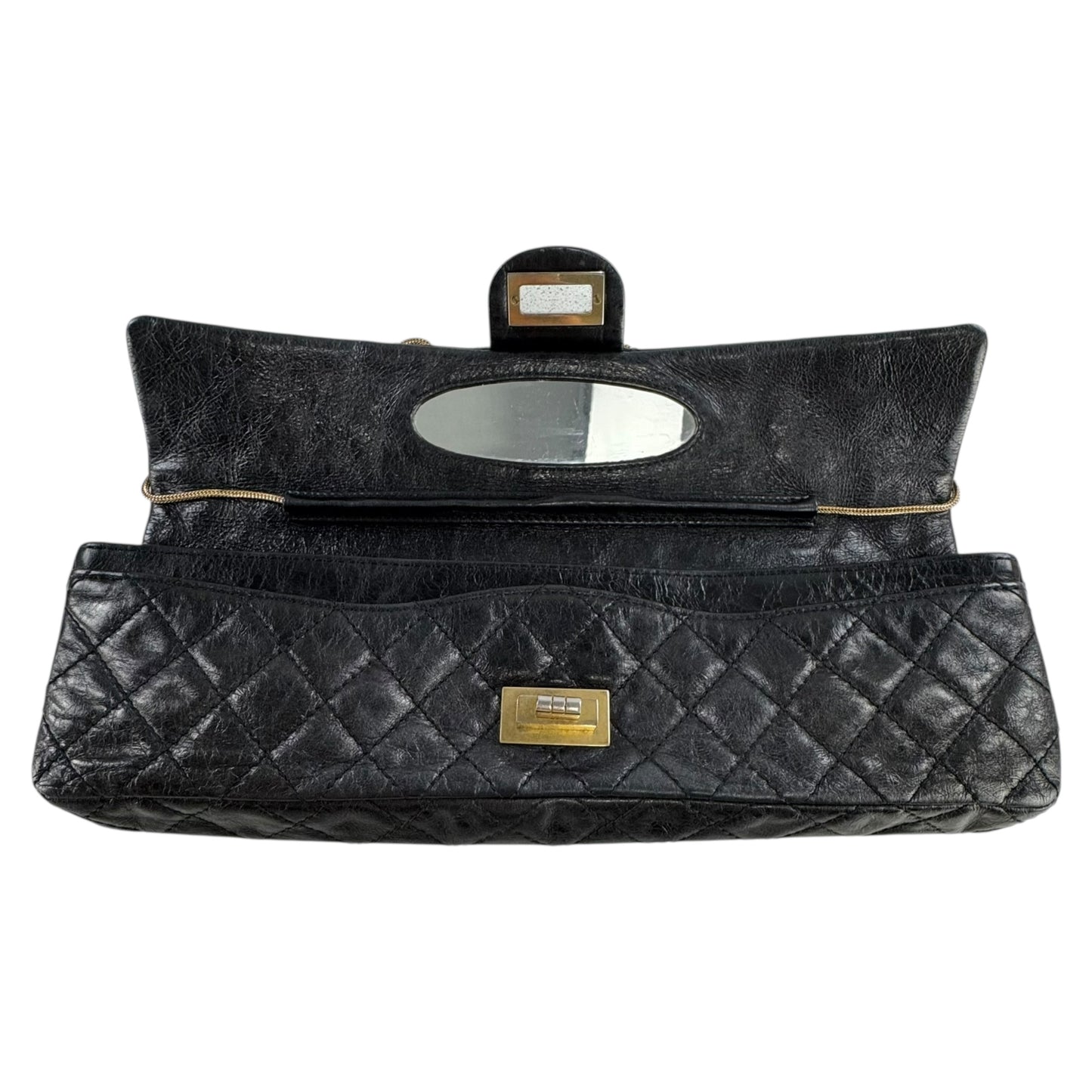 Chanel Reissue Gunmetal Matelasse East West Bag
