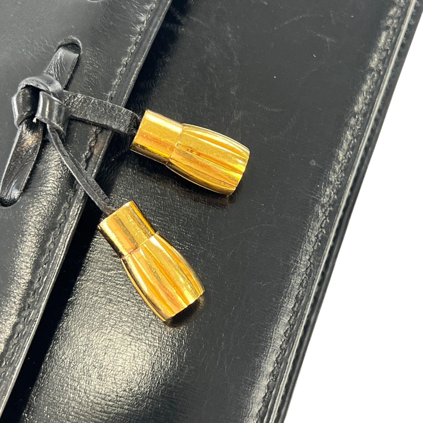 Hermes Tassel Leather Crossbody Bag