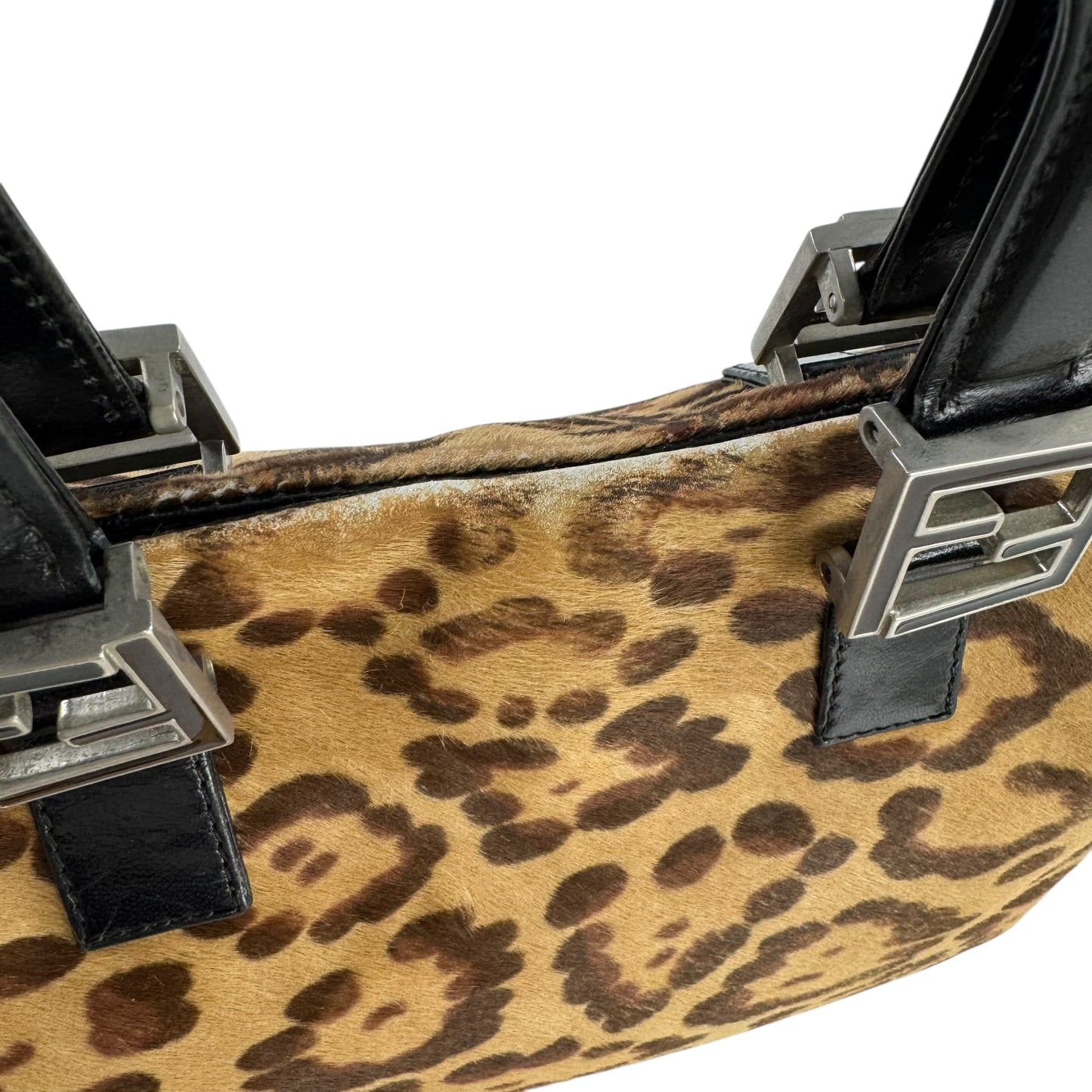 Fendi Vintage Leopard Print Handbag